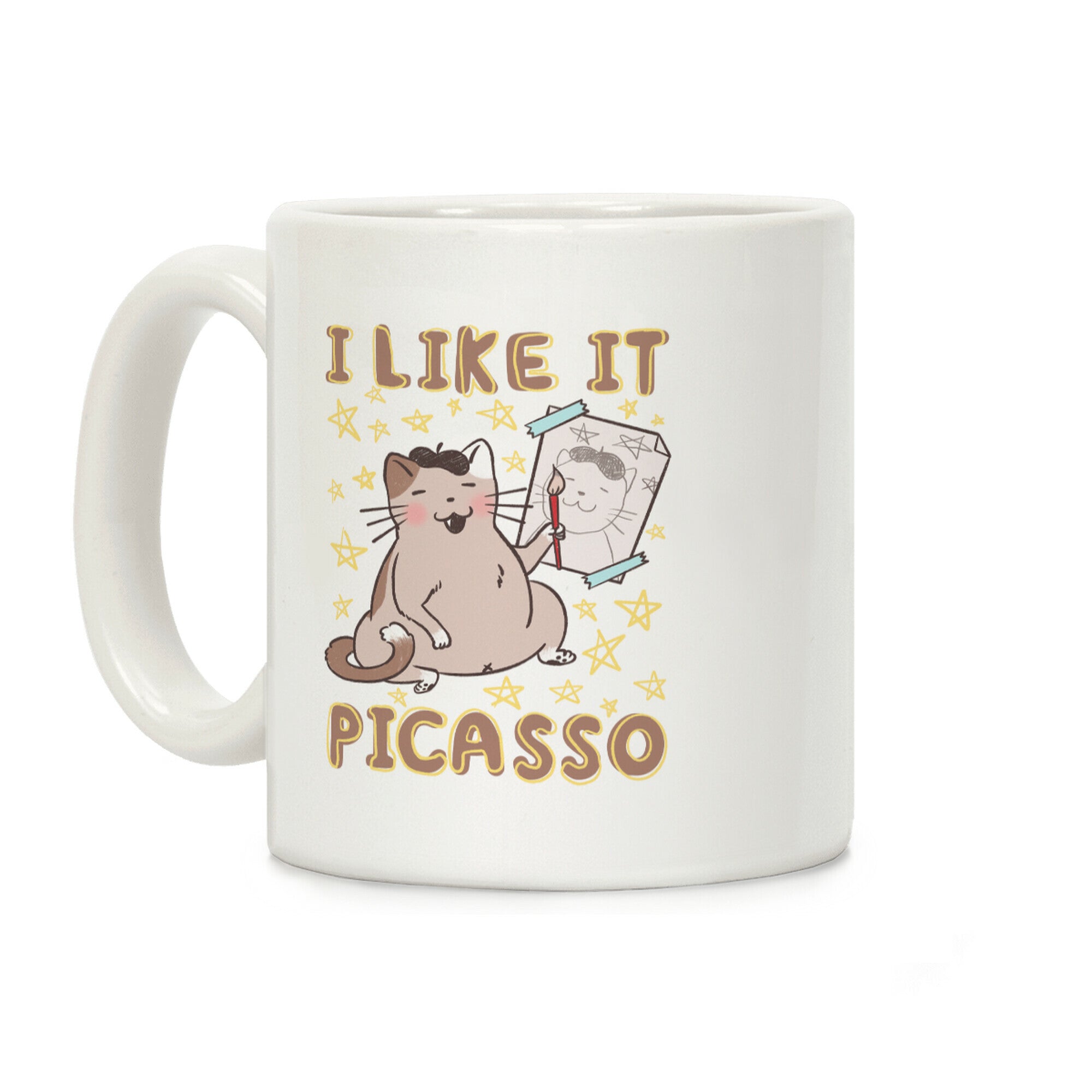 I Like It Picasso Cat Parody Coffee Mug