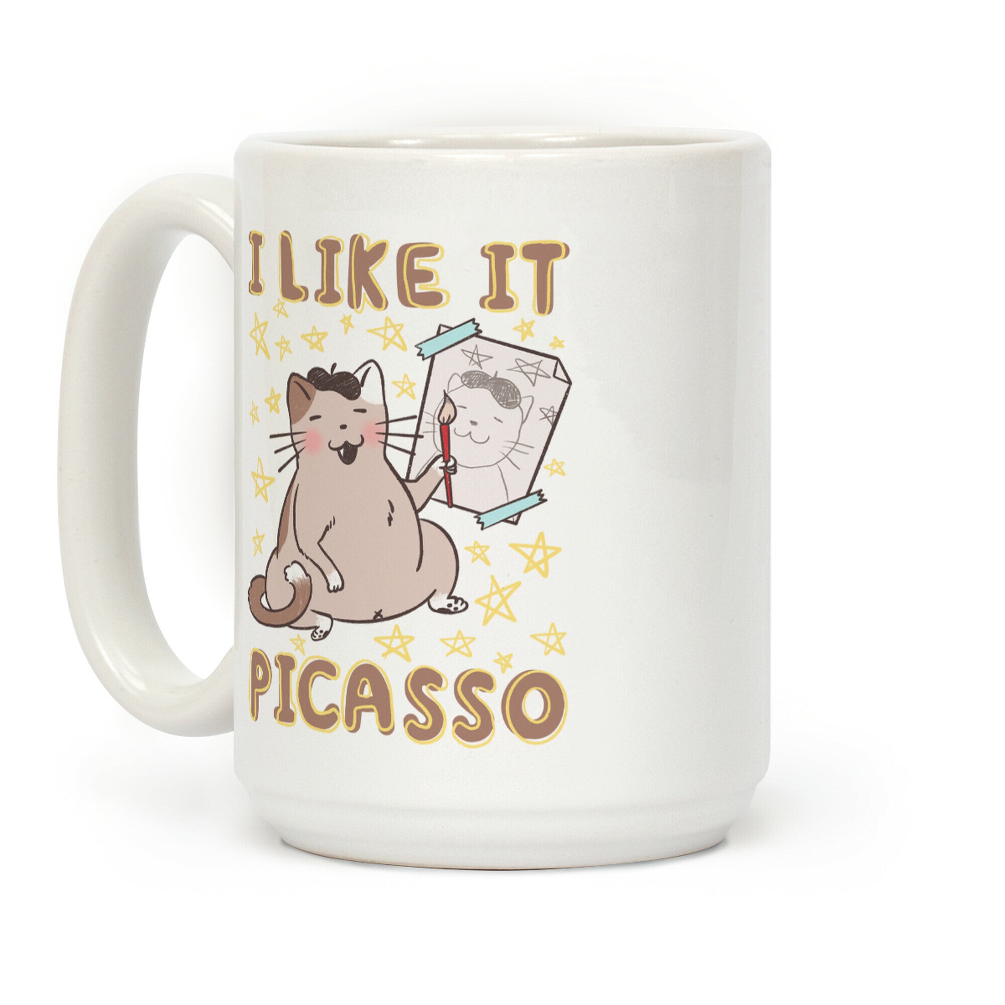I Like It Picasso Cat Parody Coffee Mug