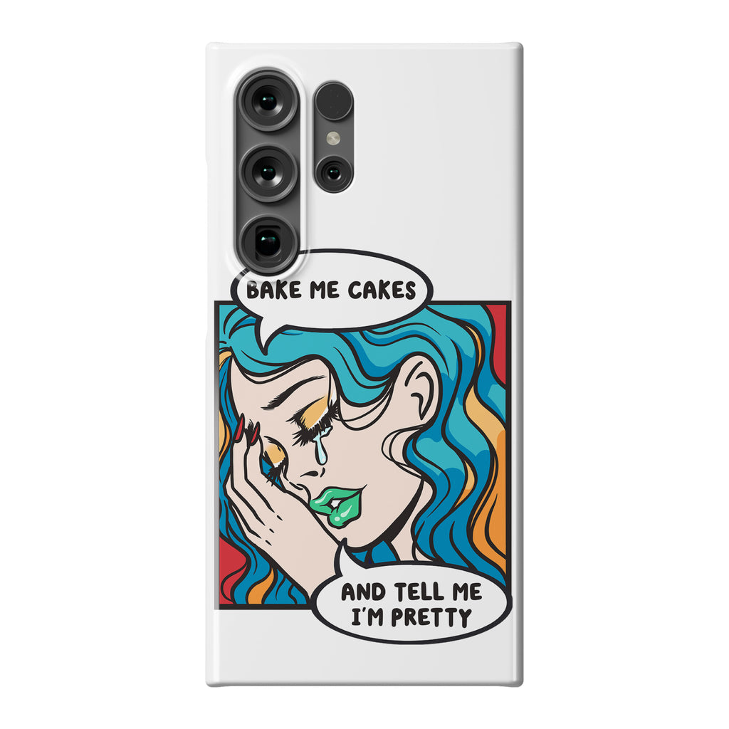 Bake Me Cakes And Tell Me I'm Pretty Comic Girl Phone Case