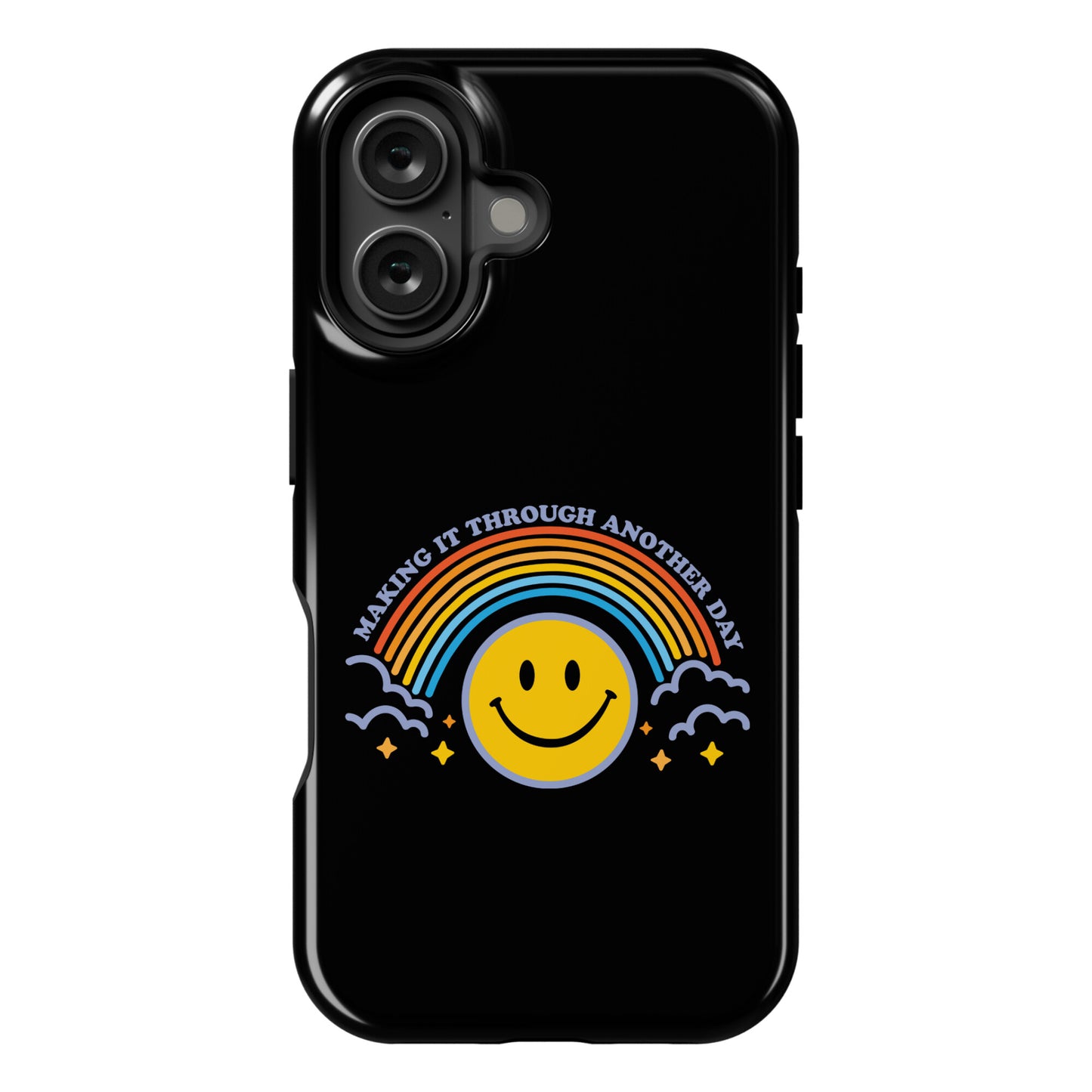 Making It Through Another Day Smiley Face Phone Case