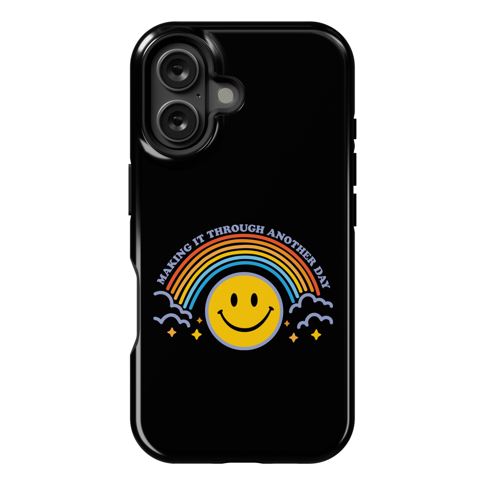 Making It Through Another Day Smiley Face Phone Case