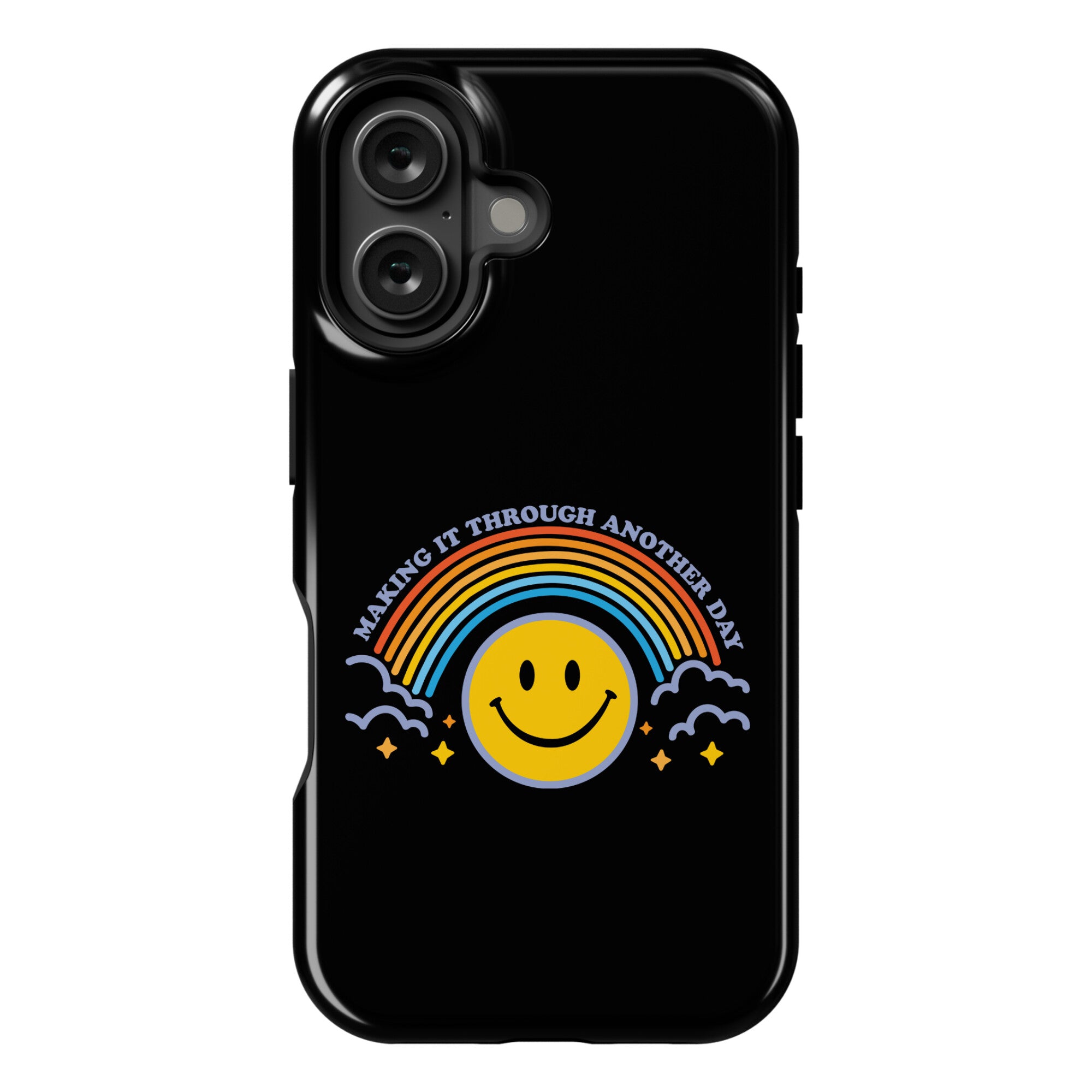Making It Through Another Day Smiley Face Phone Case