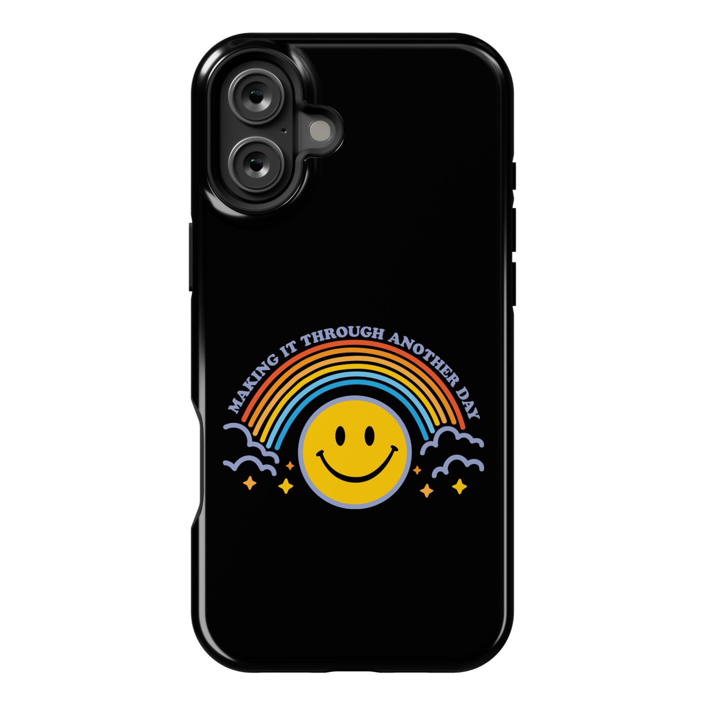 Making It Through Another Day Smiley Face Phone Case