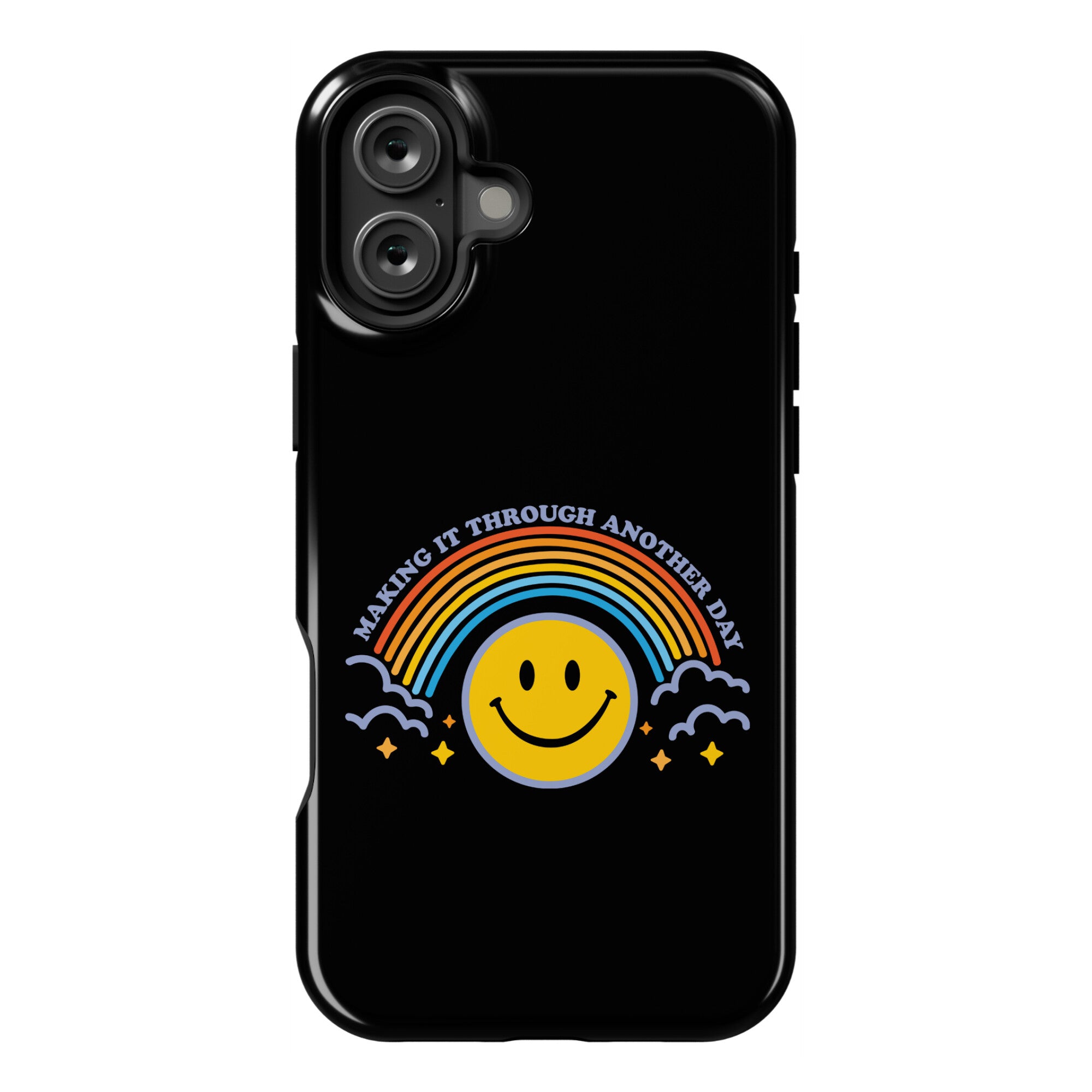 Making It Through Another Day Smiley Face Phone Case