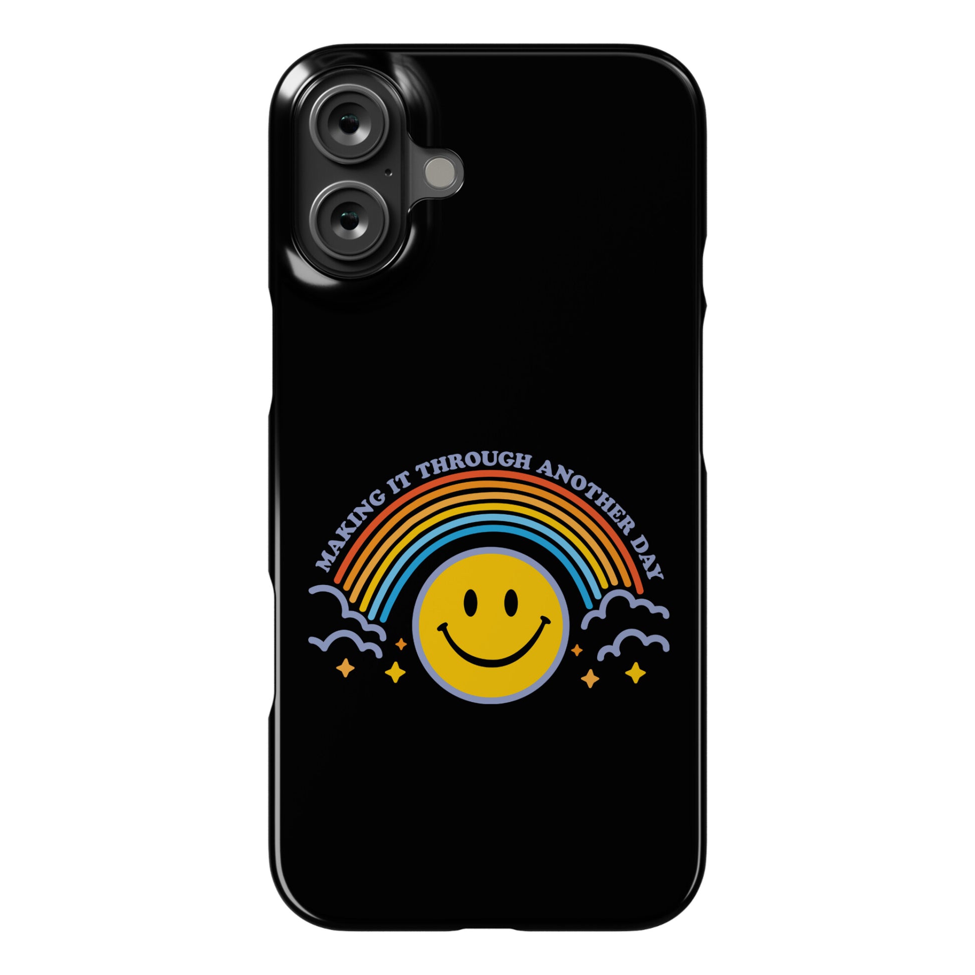 Making It Through Another Day Smiley Face Phone Case