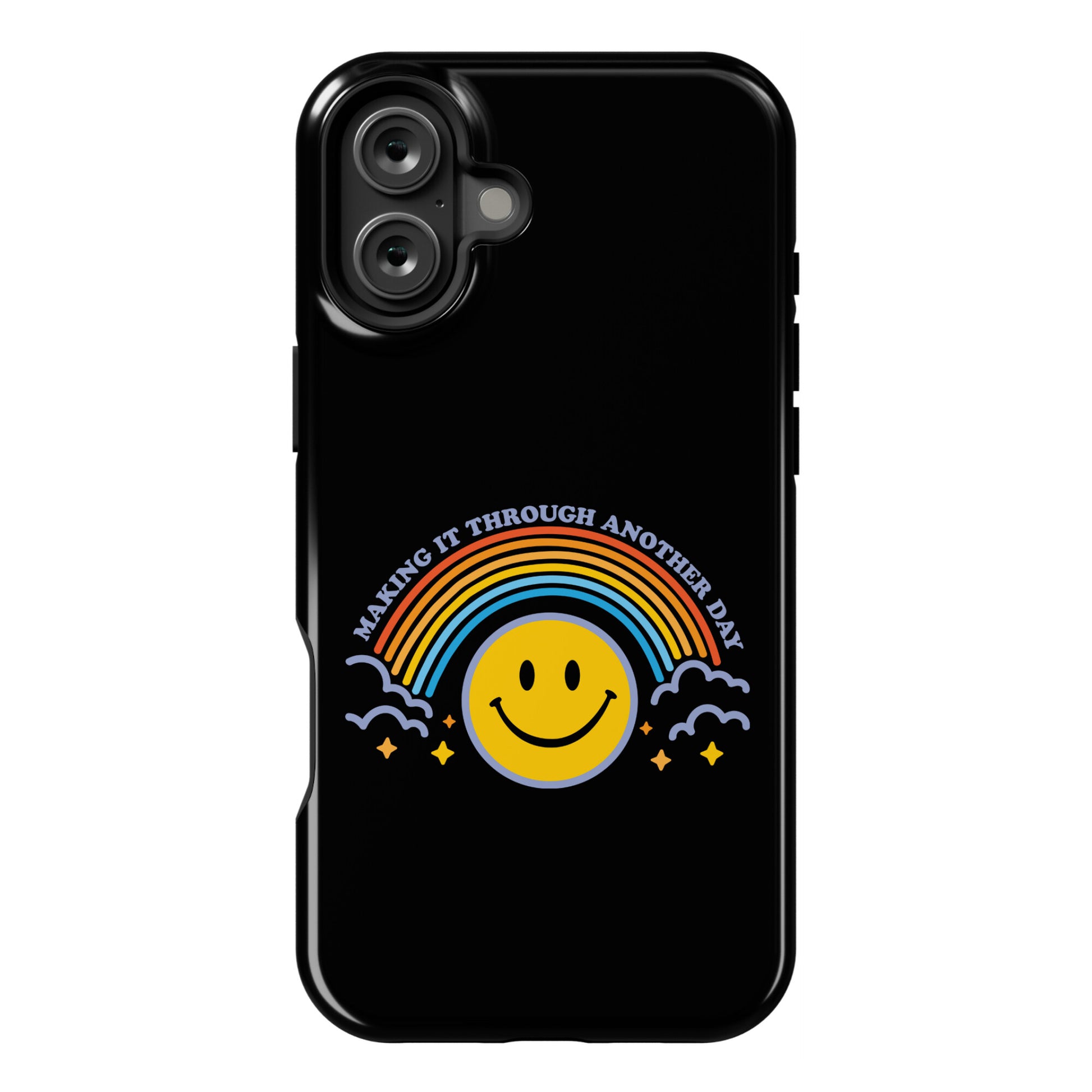 Making It Through Another Day Smiley Face Phone Case