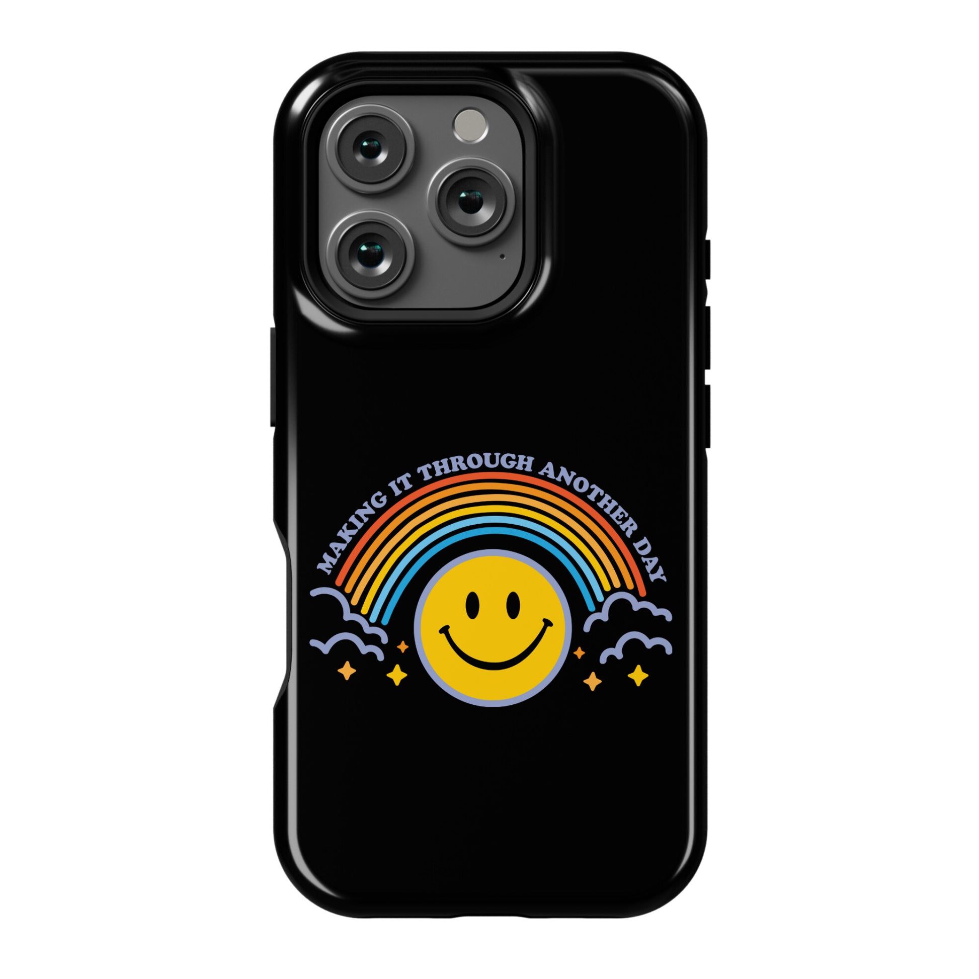 Making It Through Another Day Smiley Face Phone Case