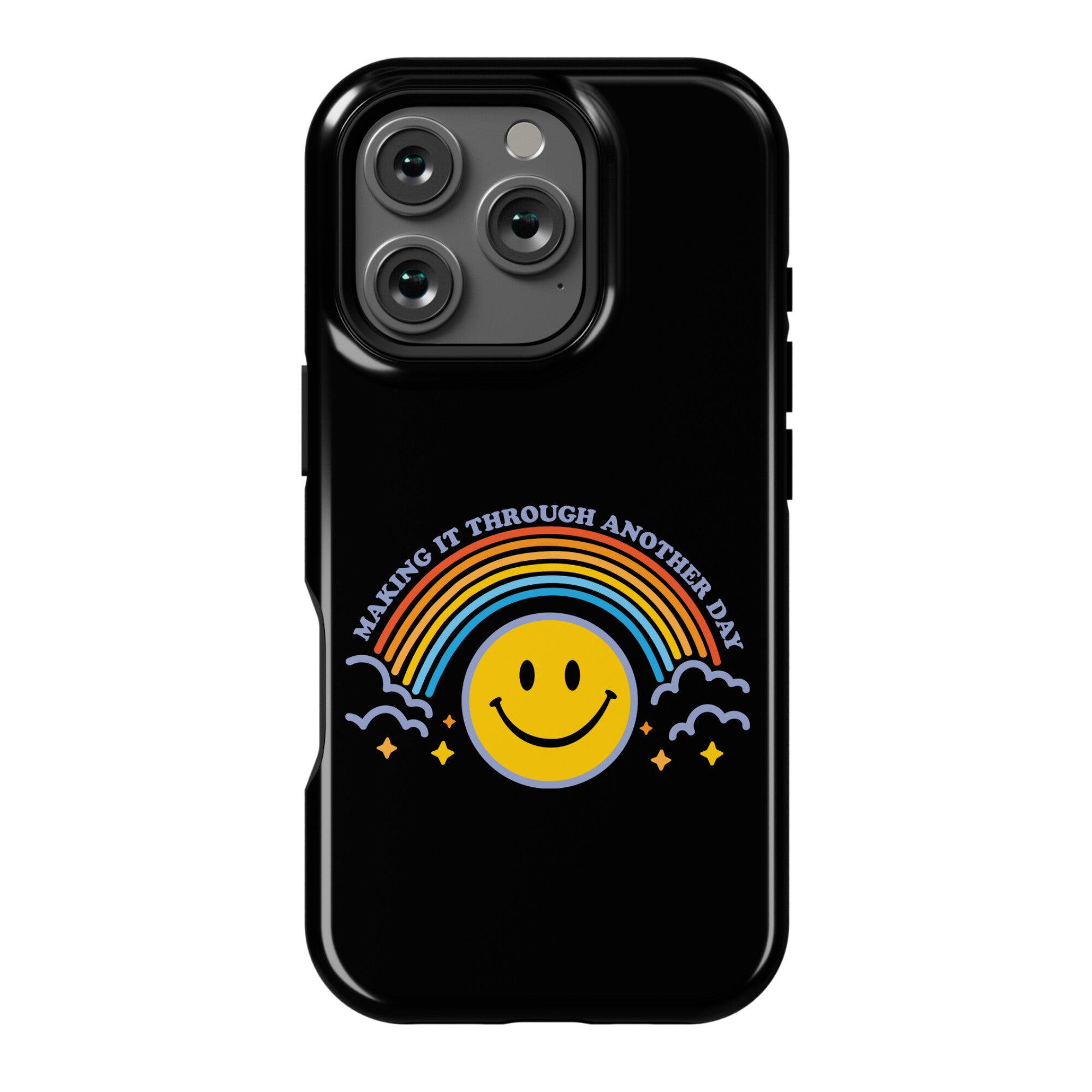Making It Through Another Day Smiley Face Phone Case