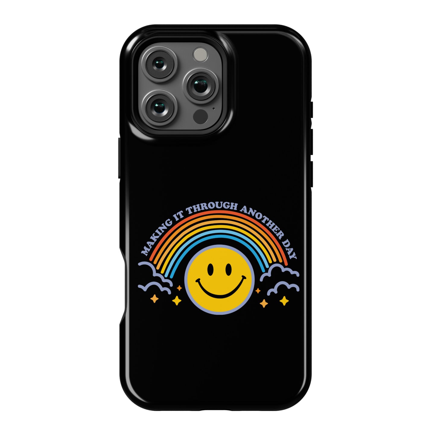 Making It Through Another Day Smiley Face Phone Case