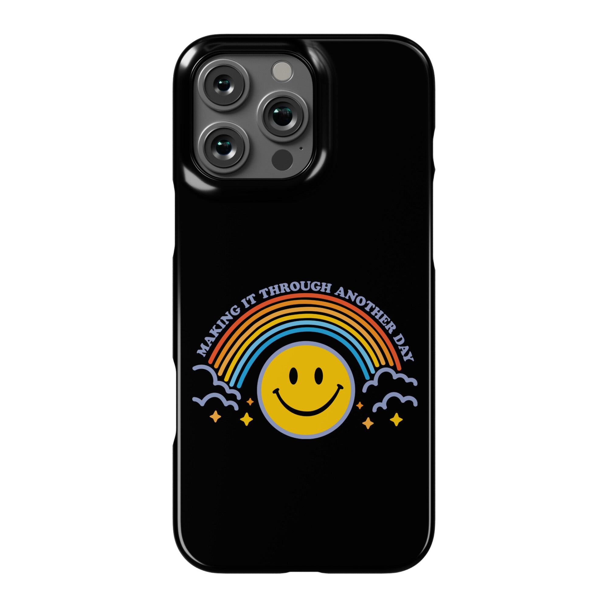 Making It Through Another Day Smiley Face Phone Case