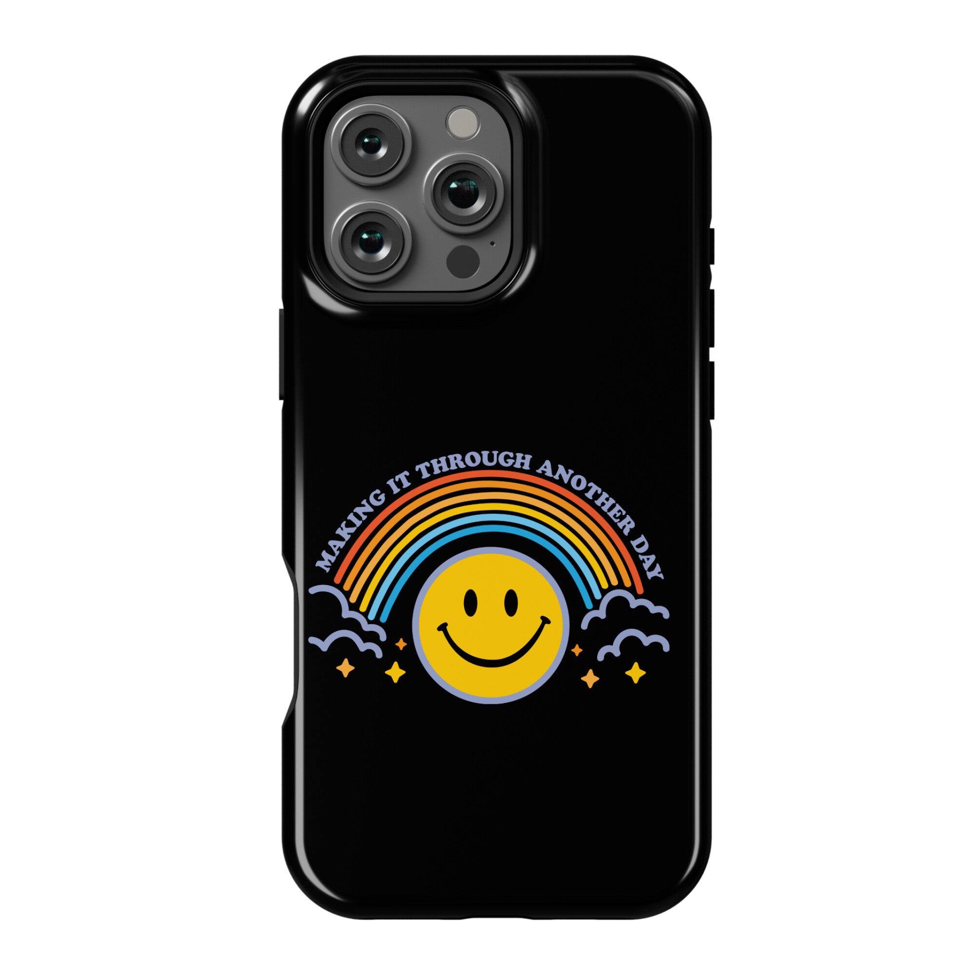 Making It Through Another Day Smiley Face Phone Case