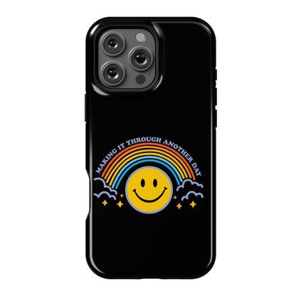 Making It Through Another Day Smiley Face Phone Case