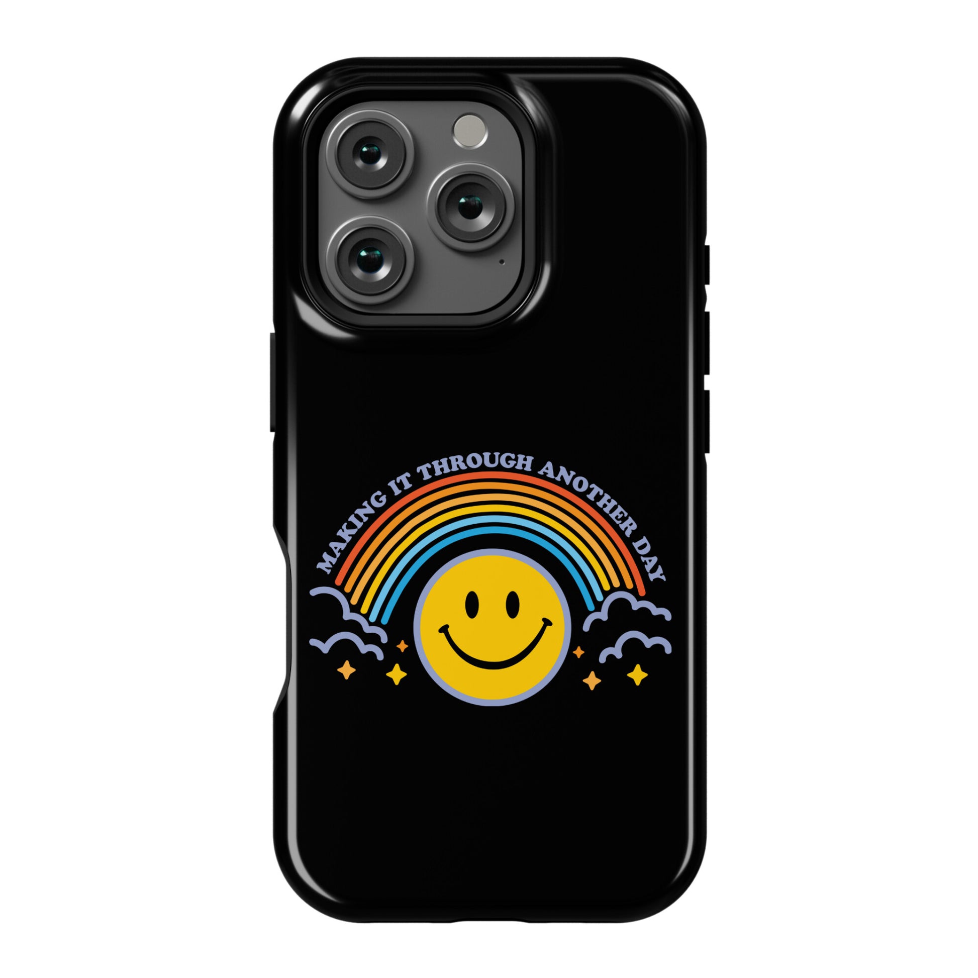 Making It Through Another Day Smiley Face Phone Case