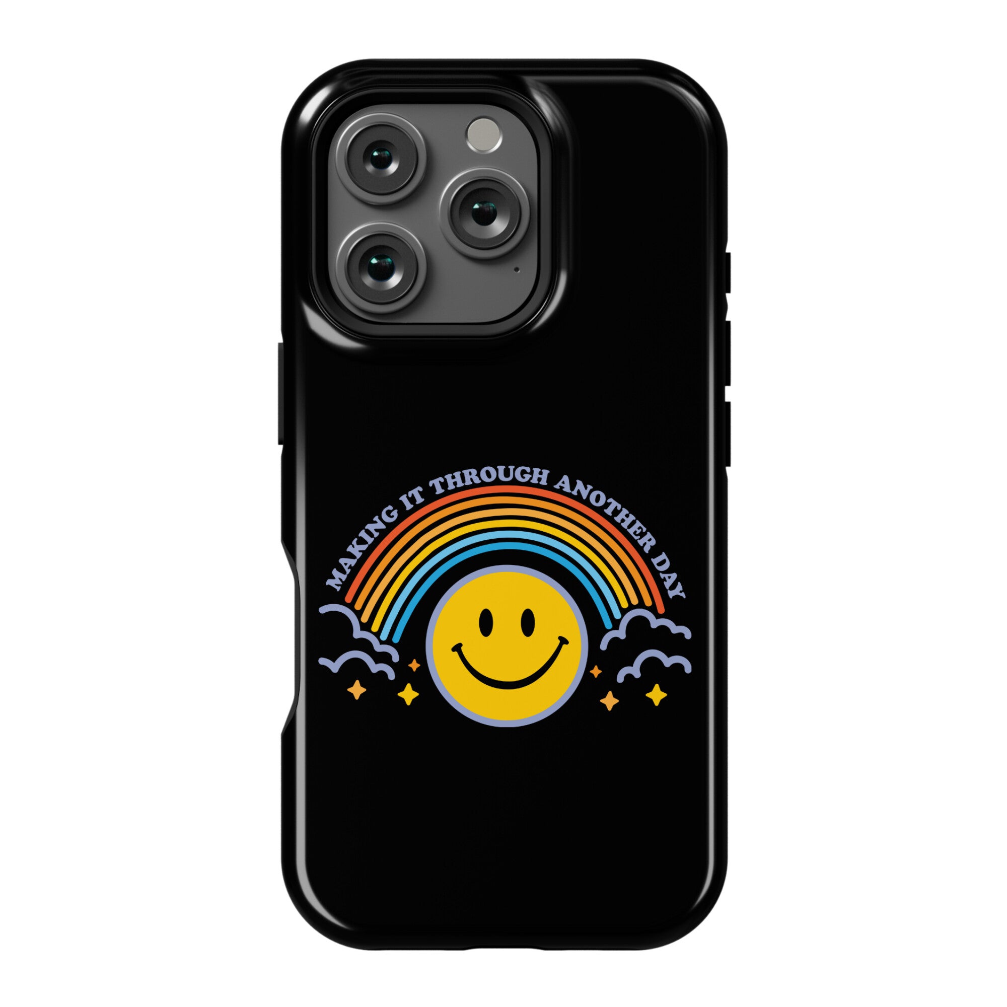 Making It Through Another Day Smiley Face Phone Case
