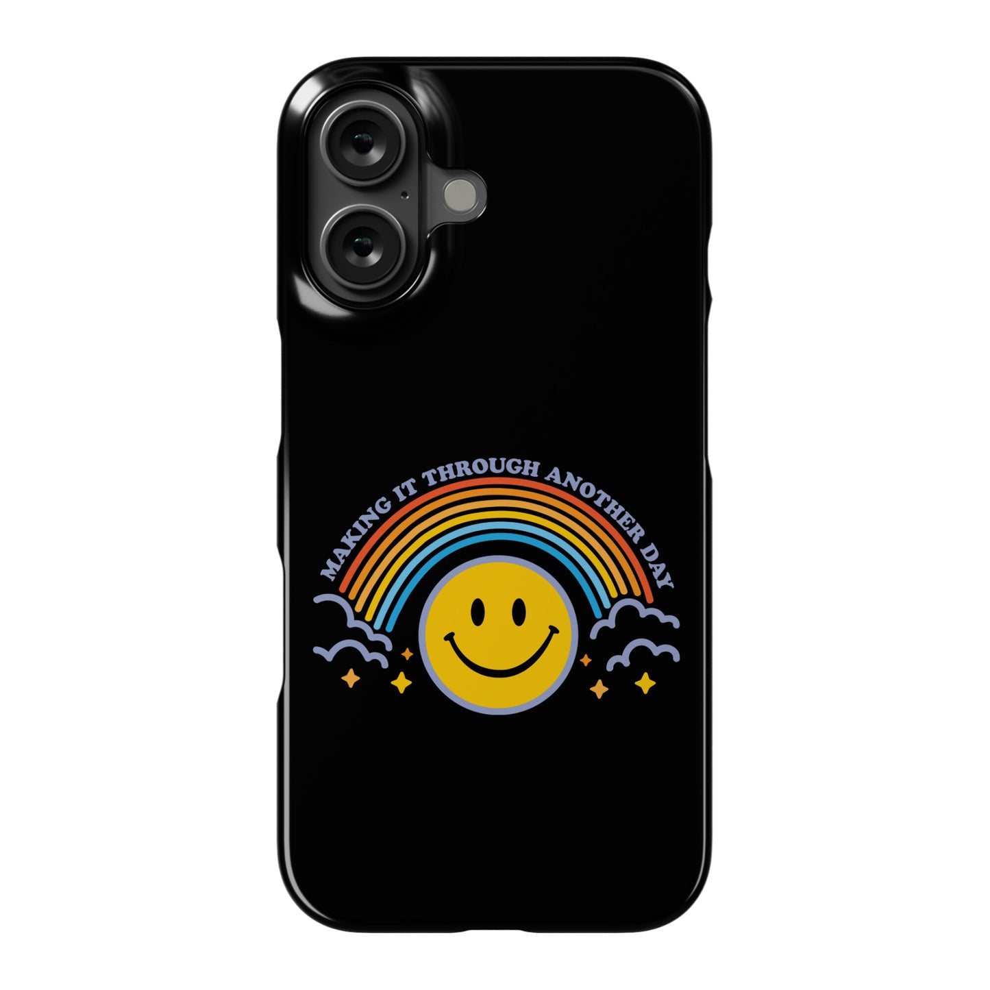 Making It Through Another Day Smiley Face Phone Case