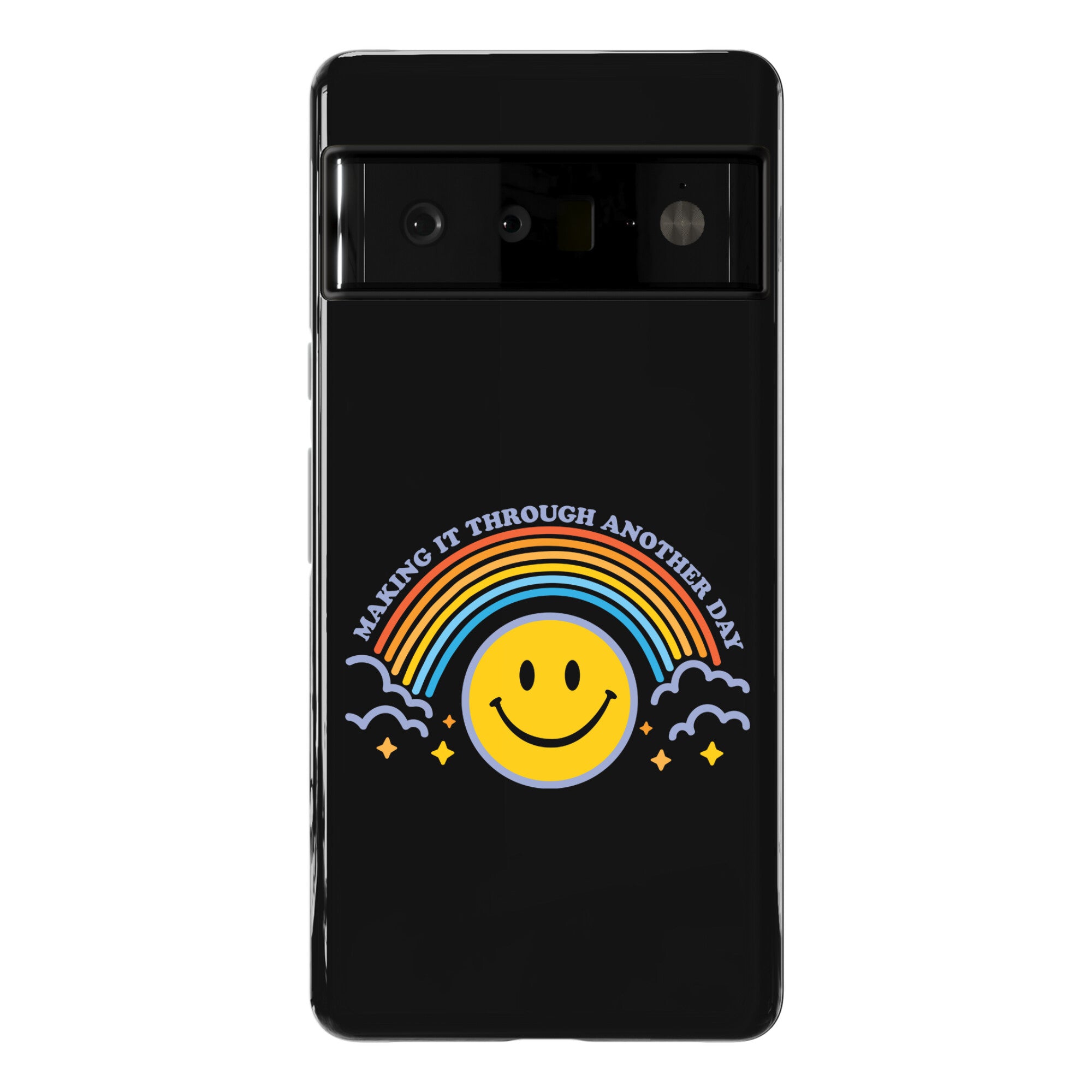 Making It Through Another Day Smiley Face Phone Case