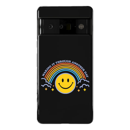 Making It Through Another Day Smiley Face Phone Case
