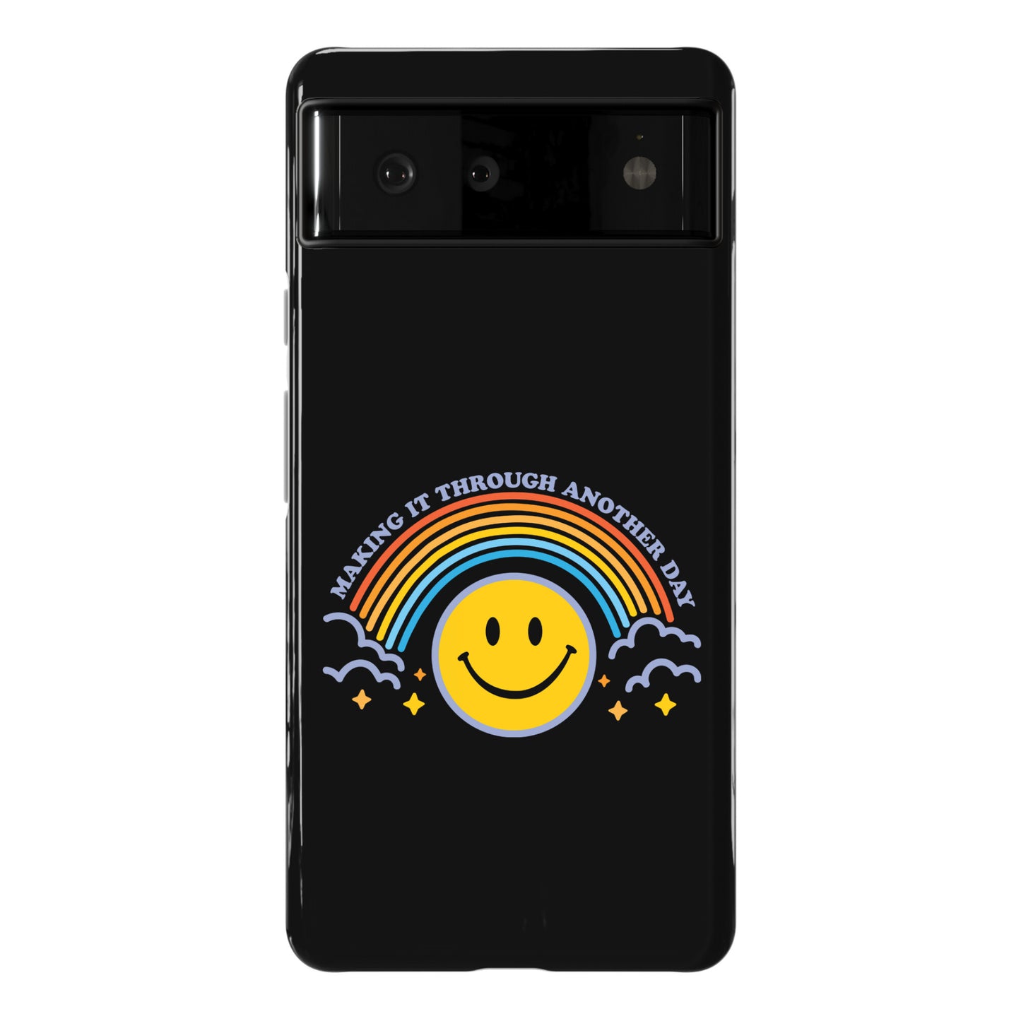 Making It Through Another Day Smiley Face Phone Case