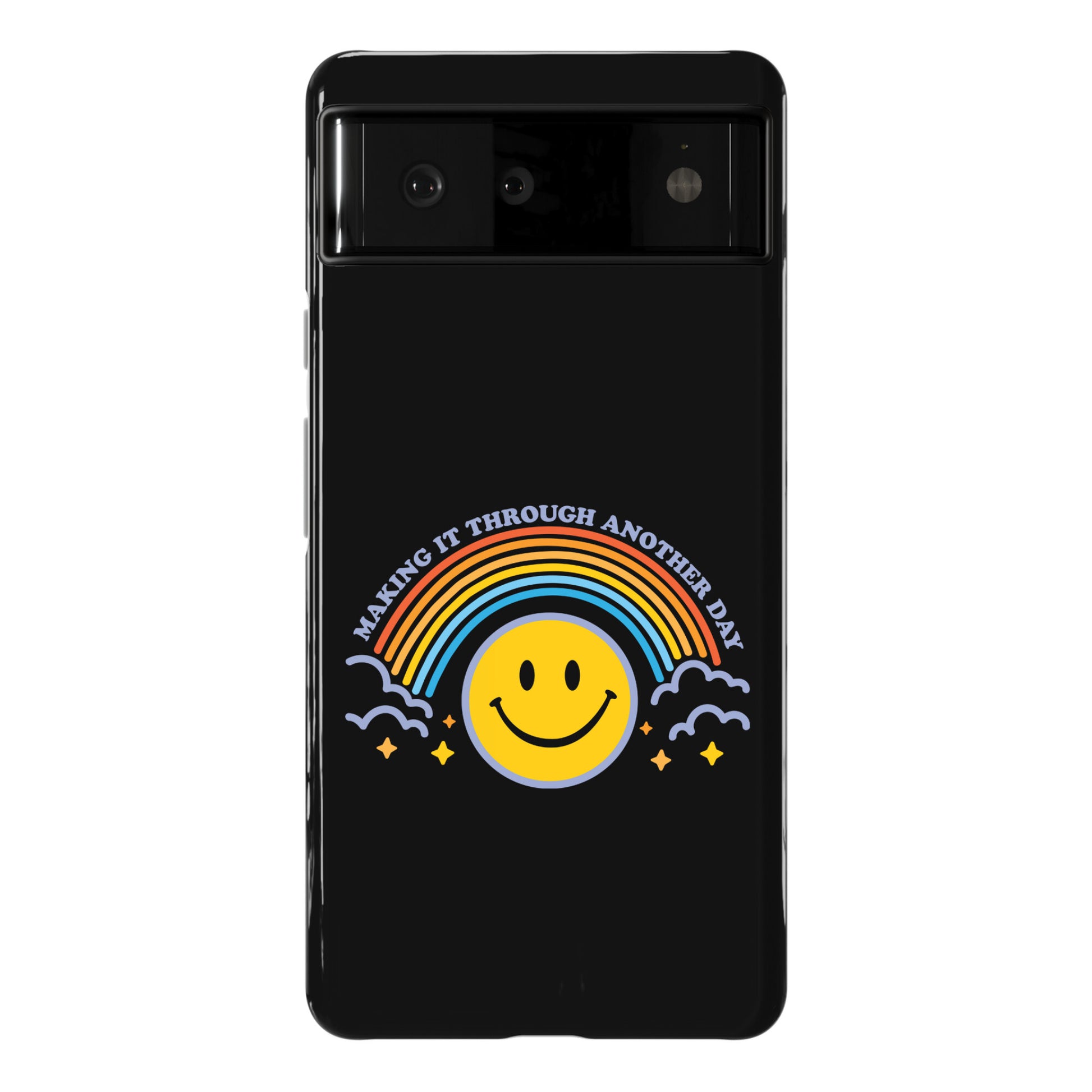 Making It Through Another Day Smiley Face Phone Case