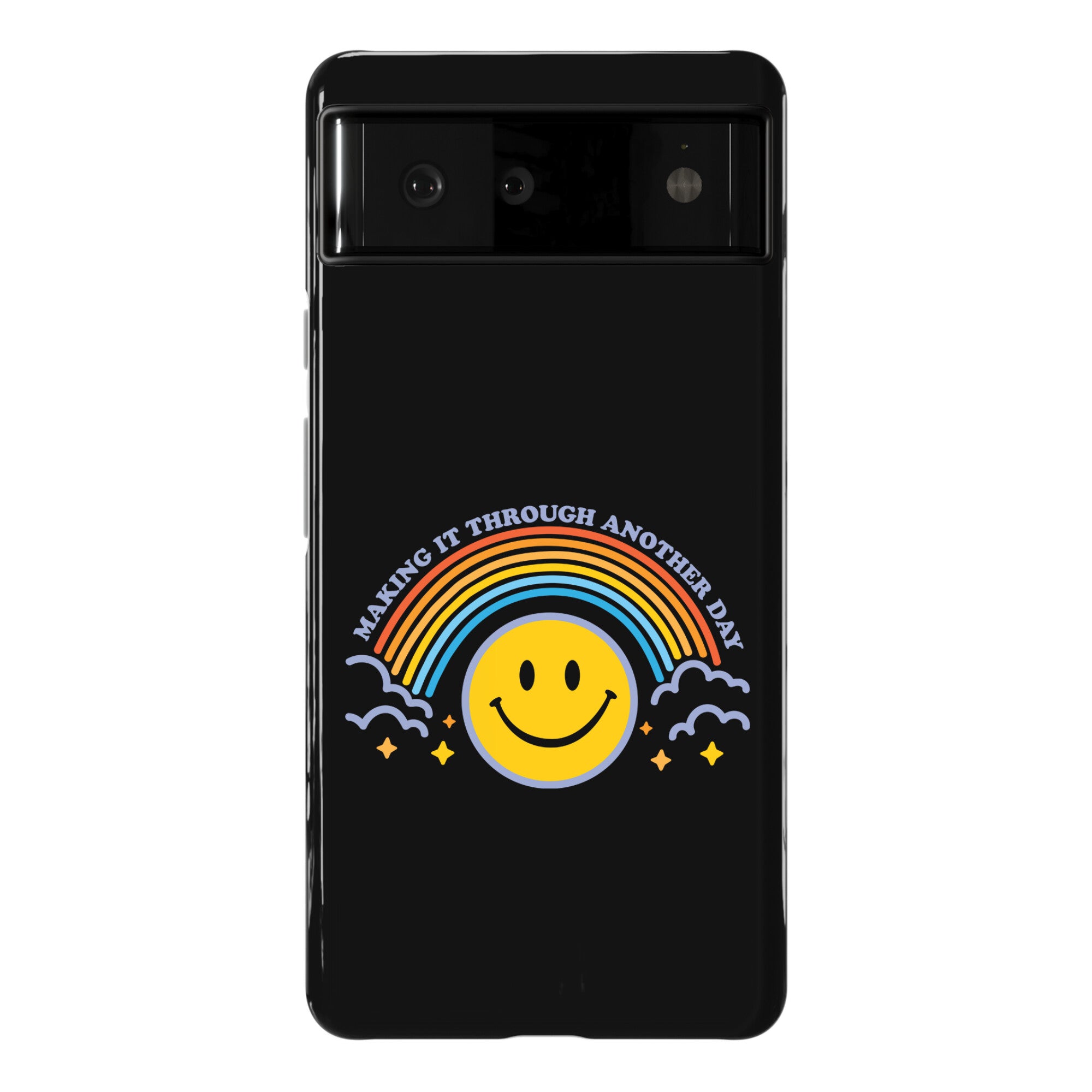 Making It Through Another Day Smiley Face Phone Case