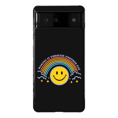 Making It Through Another Day Smiley Face Phone Case