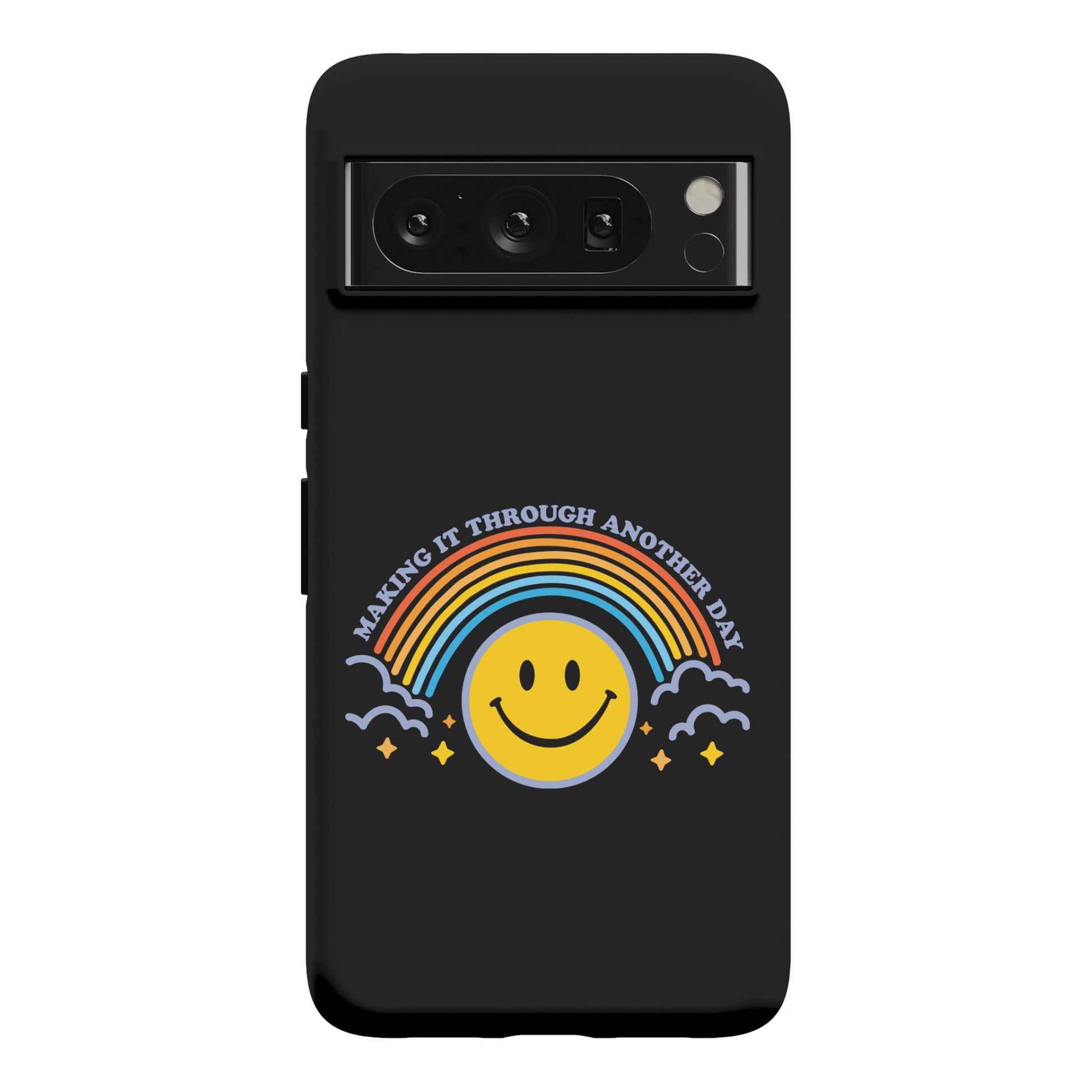 Making It Through Another Day Smiley Face Phone Case