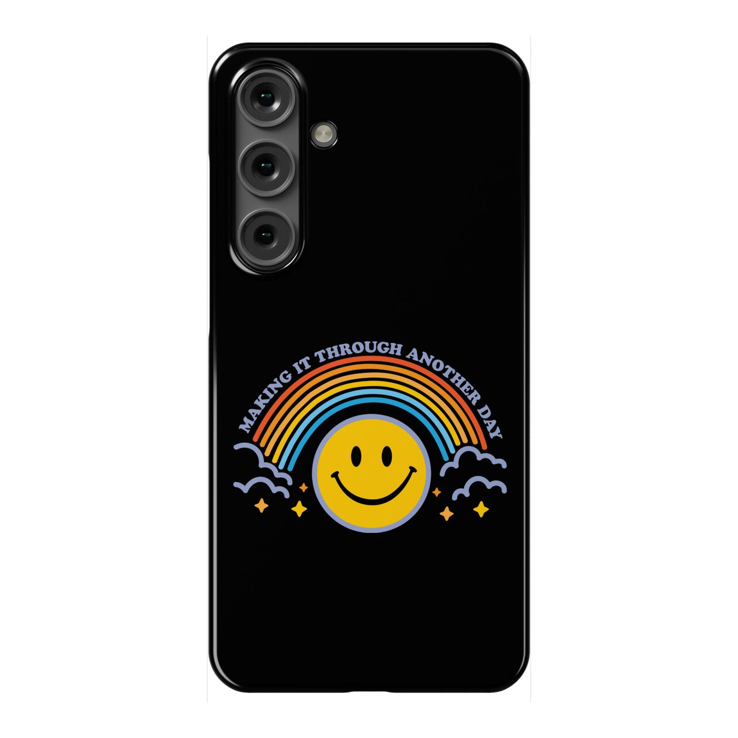 Making It Through Another Day Smiley Face Phone Case