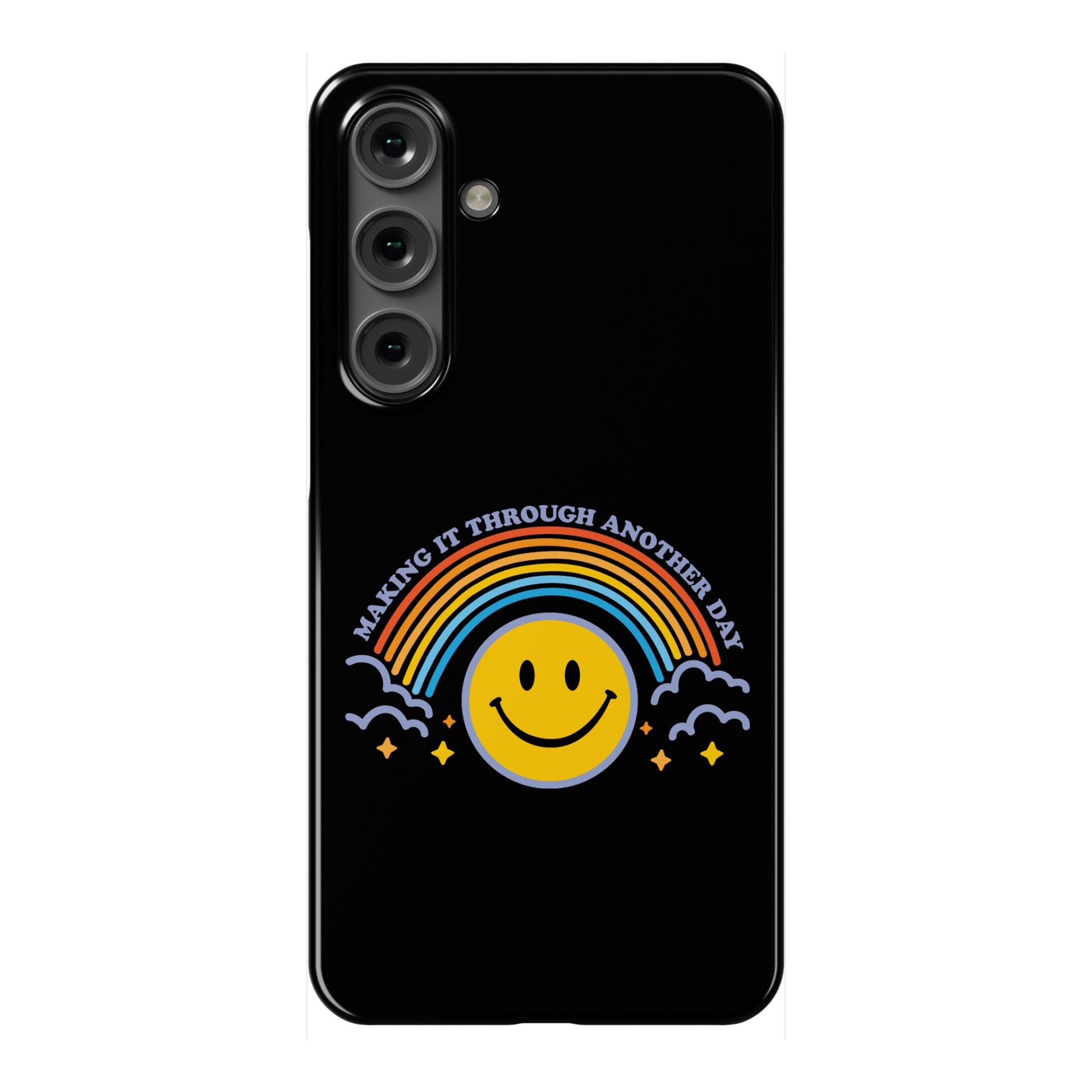 Making It Through Another Day Smiley Face Phone Case