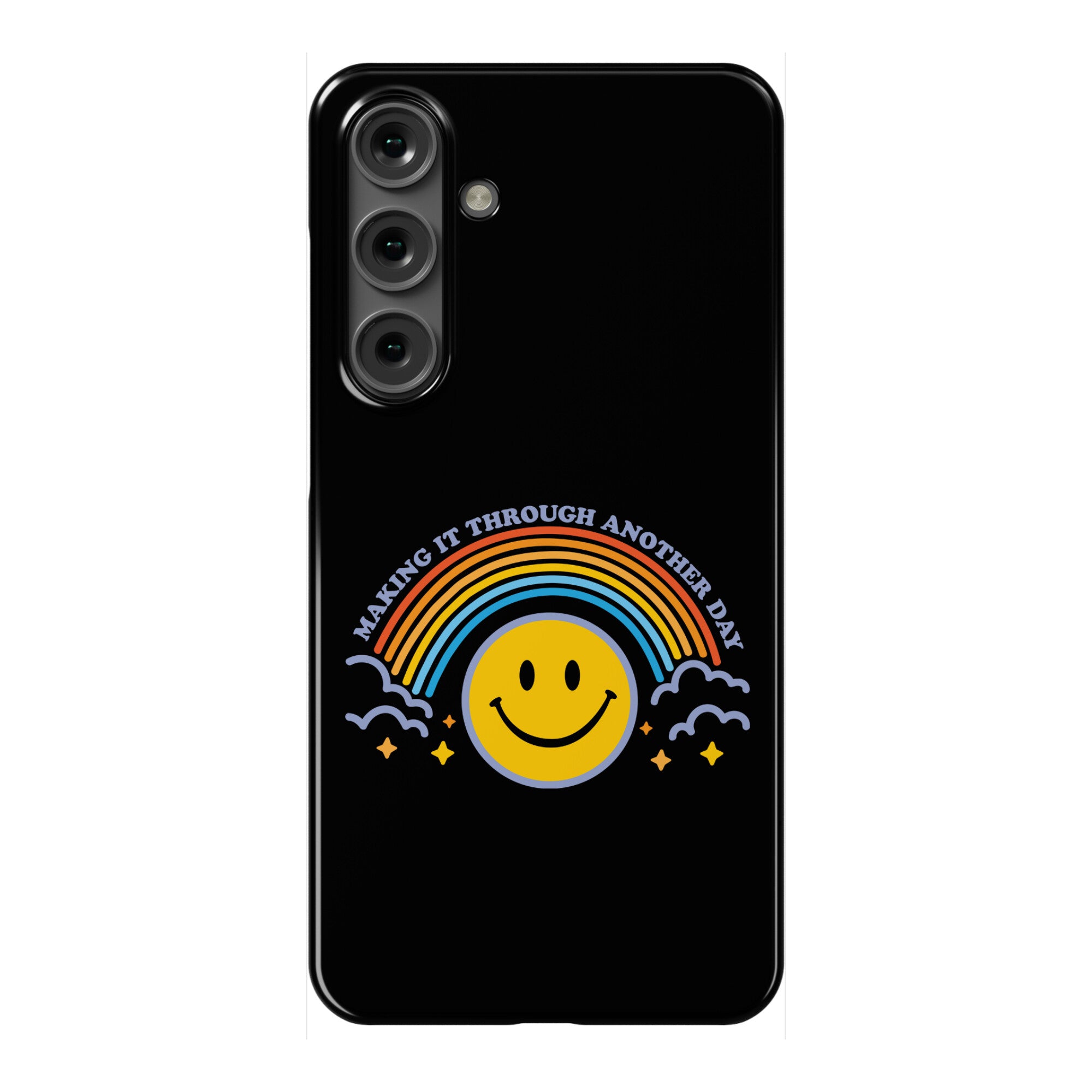Making It Through Another Day Smiley Face Phone Case