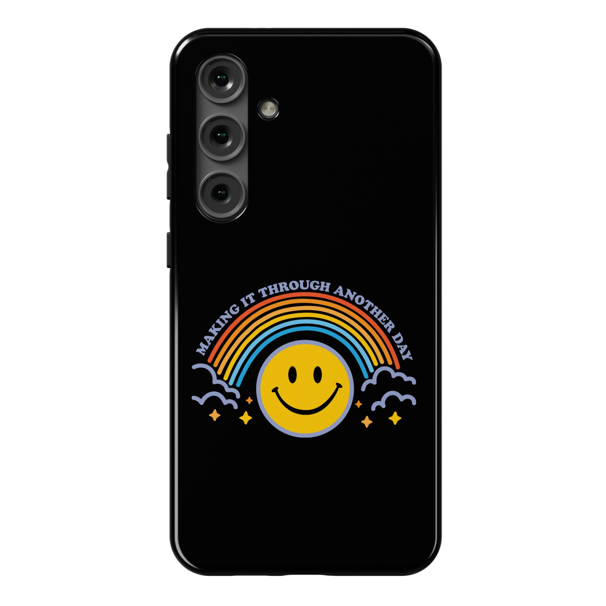 Making It Through Another Day Smiley Face Phone Case