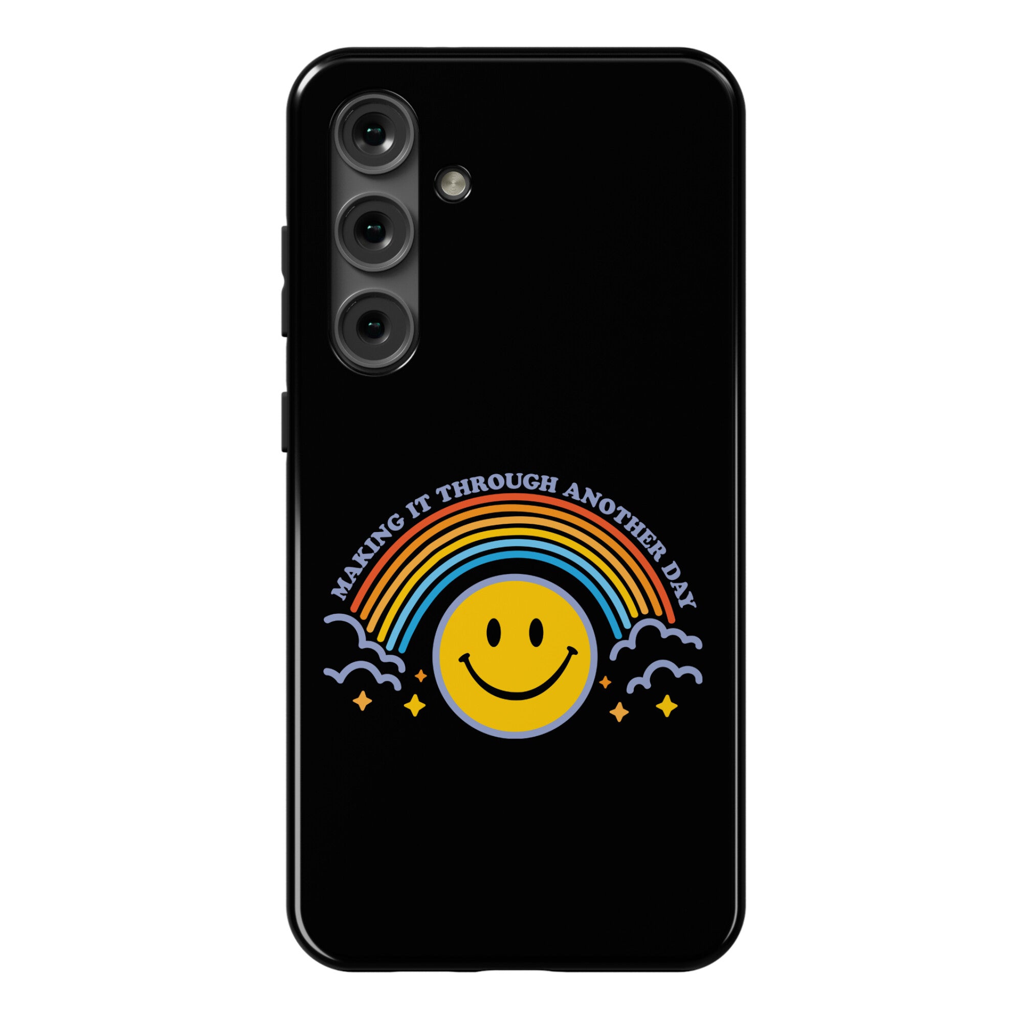 Making It Through Another Day Smiley Face Phone Case