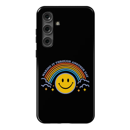 Making It Through Another Day Smiley Face Phone Case