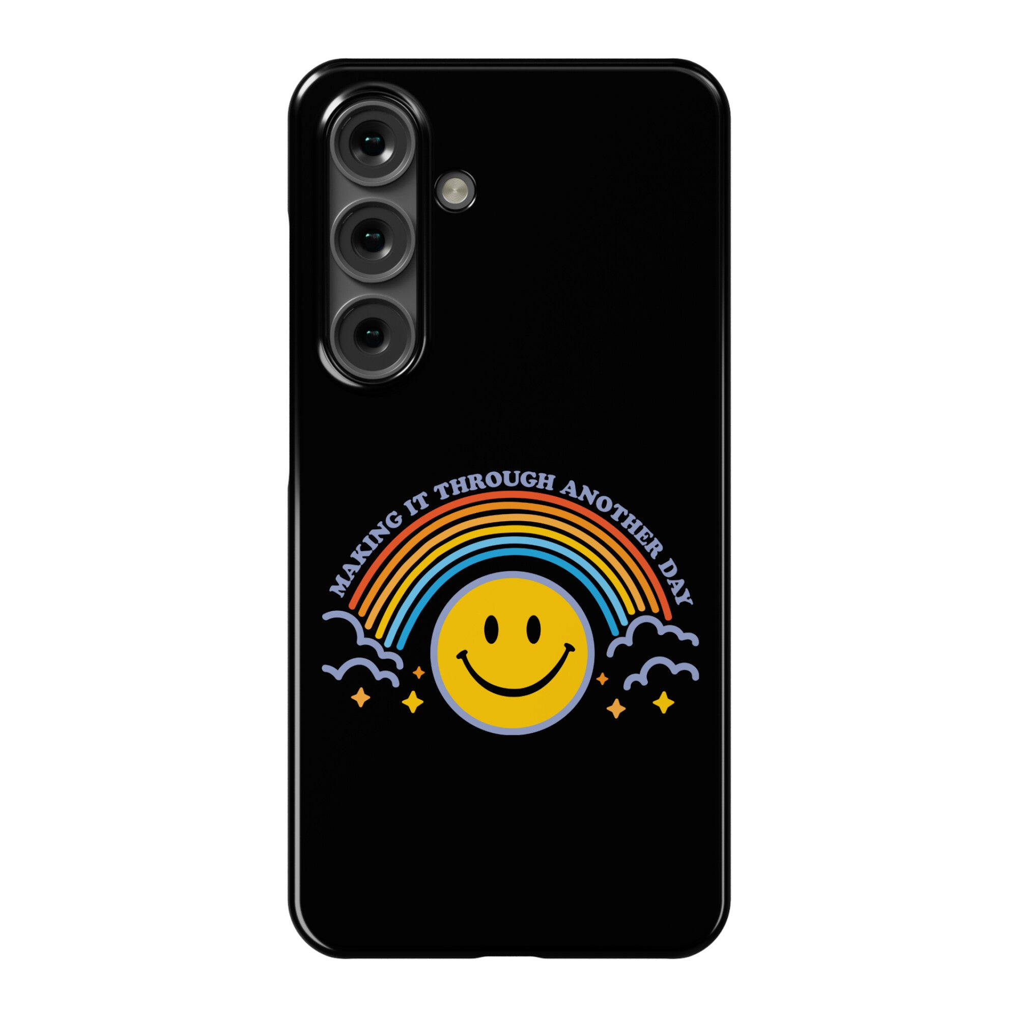 Making It Through Another Day Smiley Face Phone Case