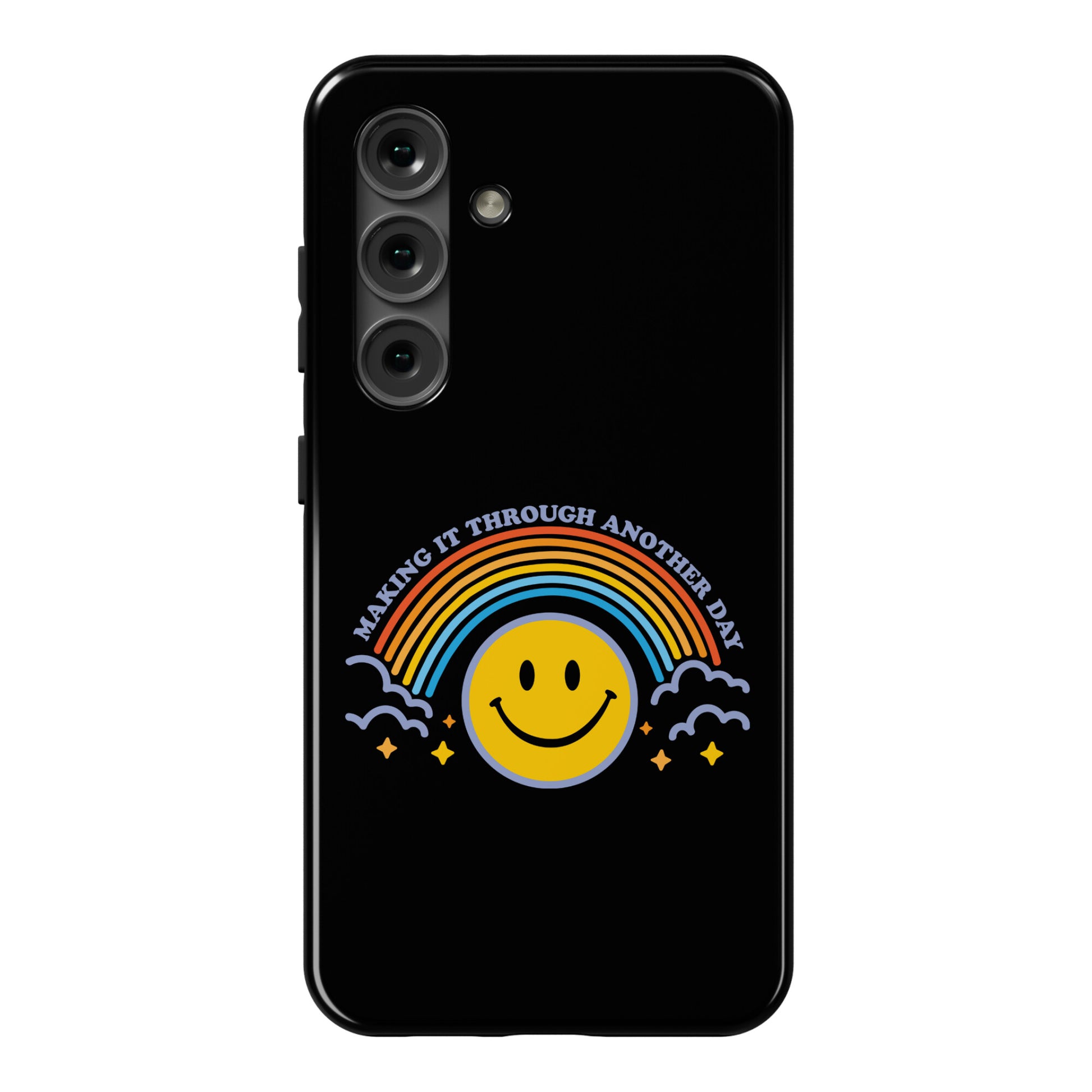 Making It Through Another Day Smiley Face Phone Case