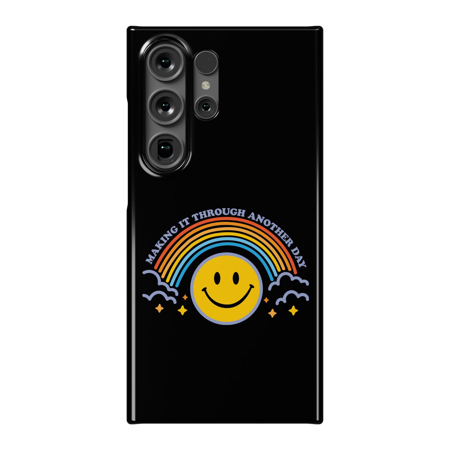 Making It Through Another Day Smiley Face Phone Case