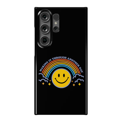 Making It Through Another Day Smiley Face Phone Case