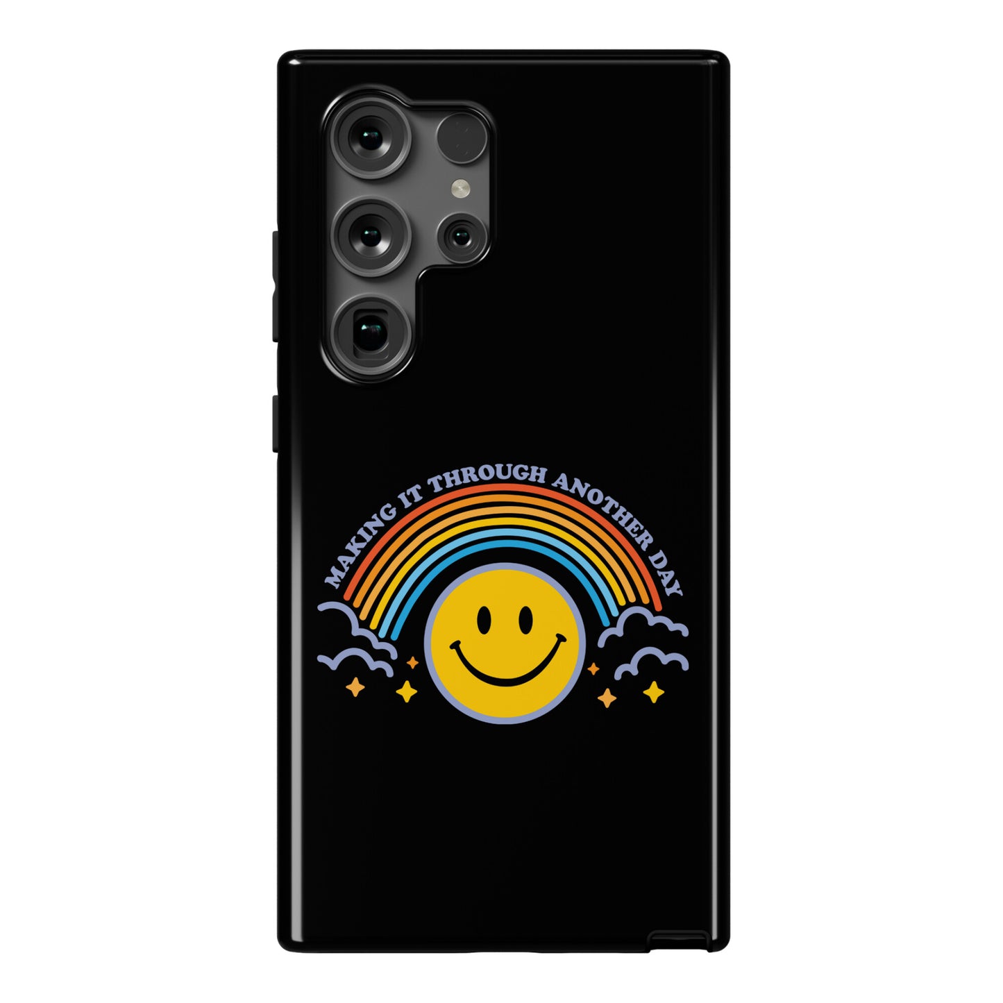 Making It Through Another Day Smiley Face Phone Case