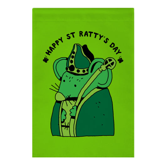 Happy St. Ratty's Day Garden Flag