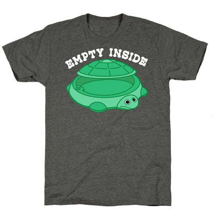 Empty Inside Turtle Sandbox Unisex Triblend Tee