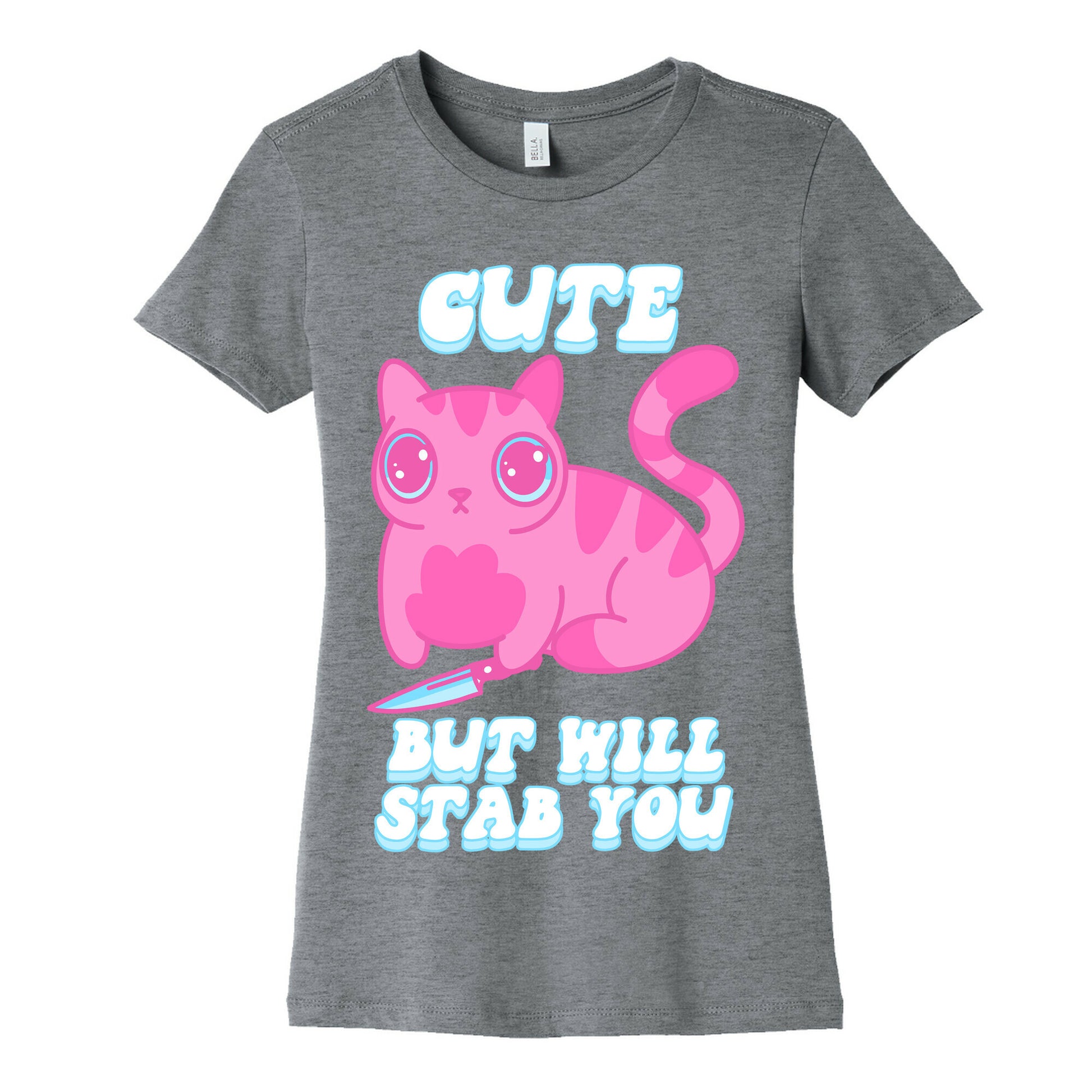 Cute But Will Stab You Cat Women's Cotton Tee