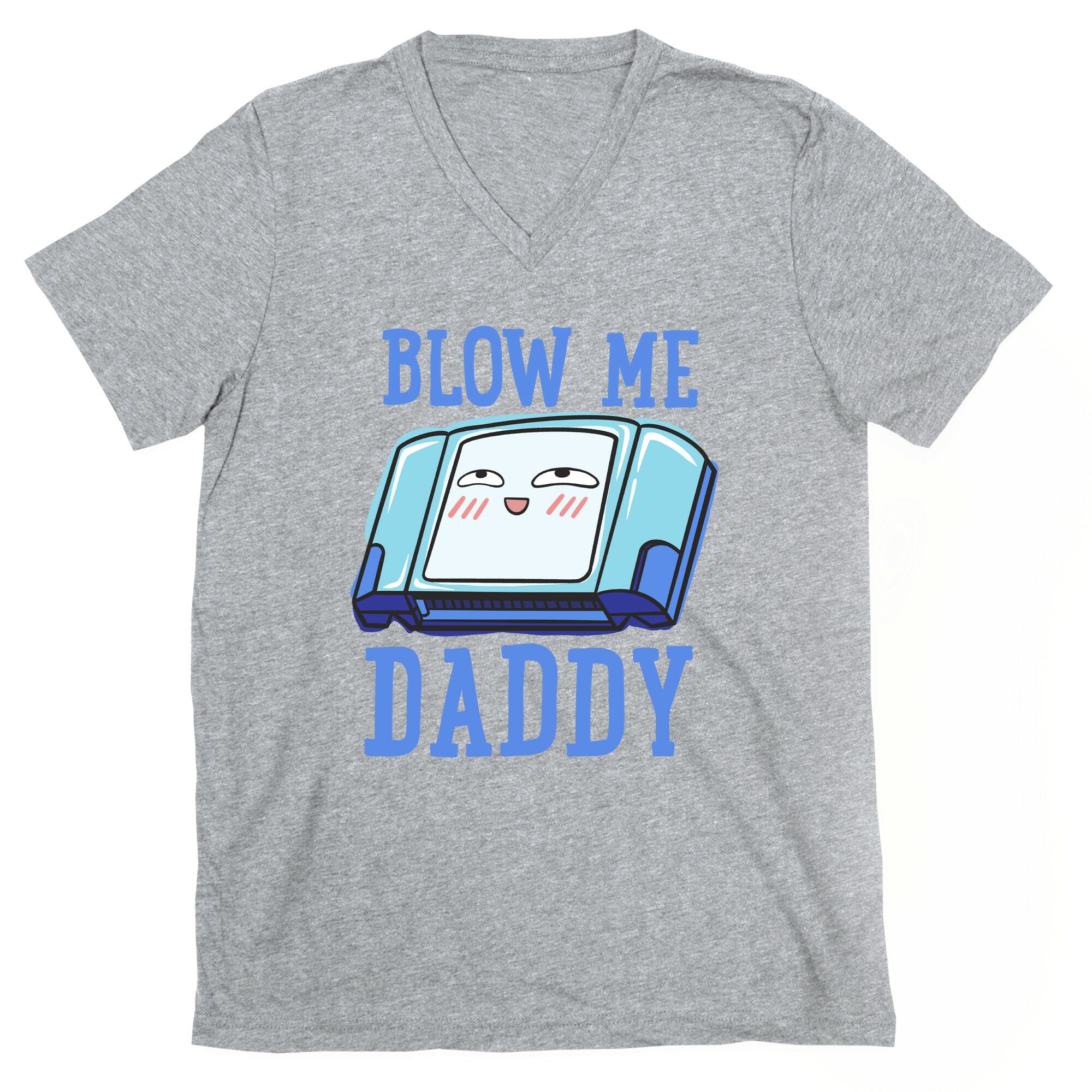 Blow Me Daddy Game Cartridge Parody V-Neck