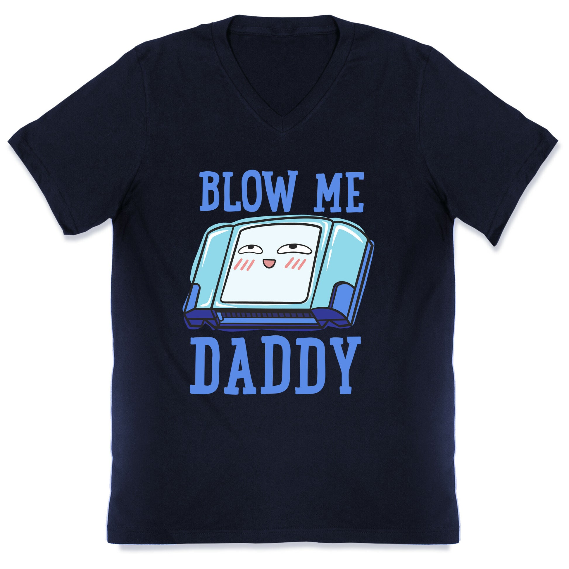 Blow Me Daddy Game Cartridge Parody V-Neck