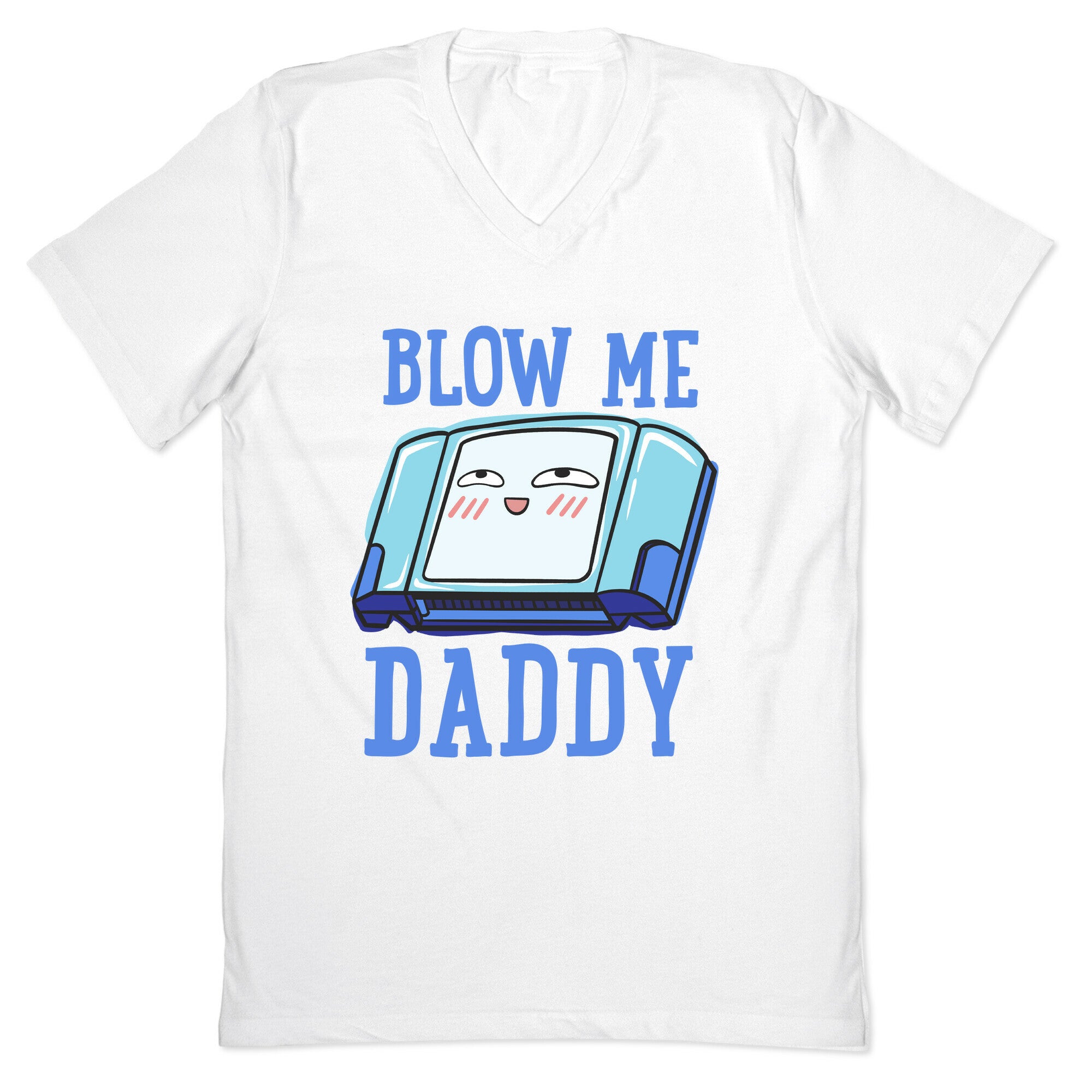 Blow Me Daddy Game Cartridge Parody V-Neck