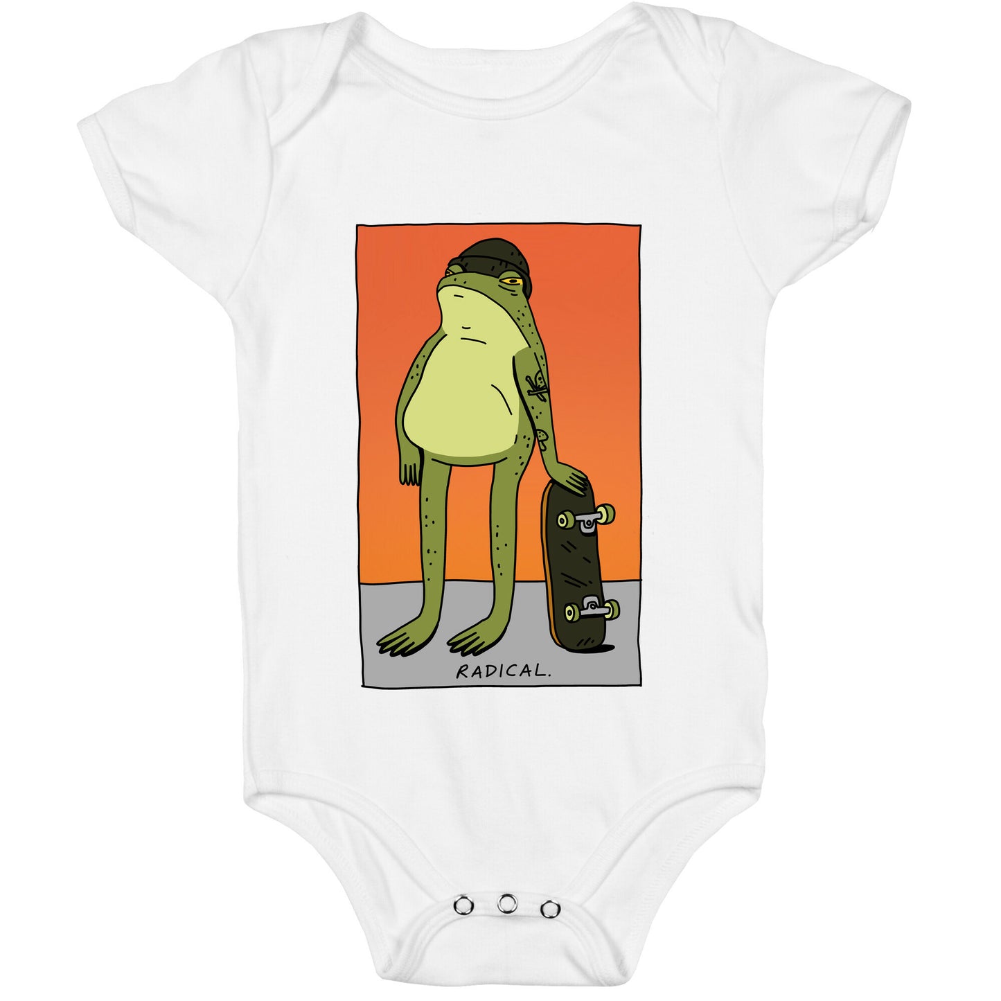 Radical Frog Skater Baby One Piece