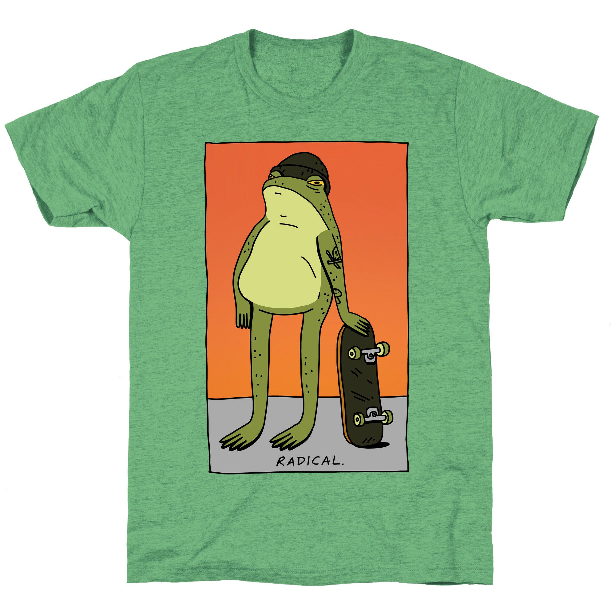 Radical Frog Skater Unisex Triblend Tee