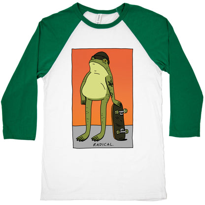 Radical Frog Skater Baseball Tee