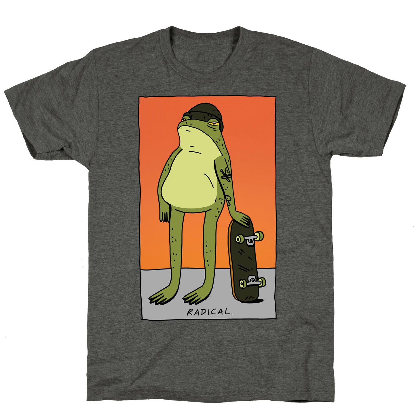 Radical Frog Skater Unisex Triblend Tee