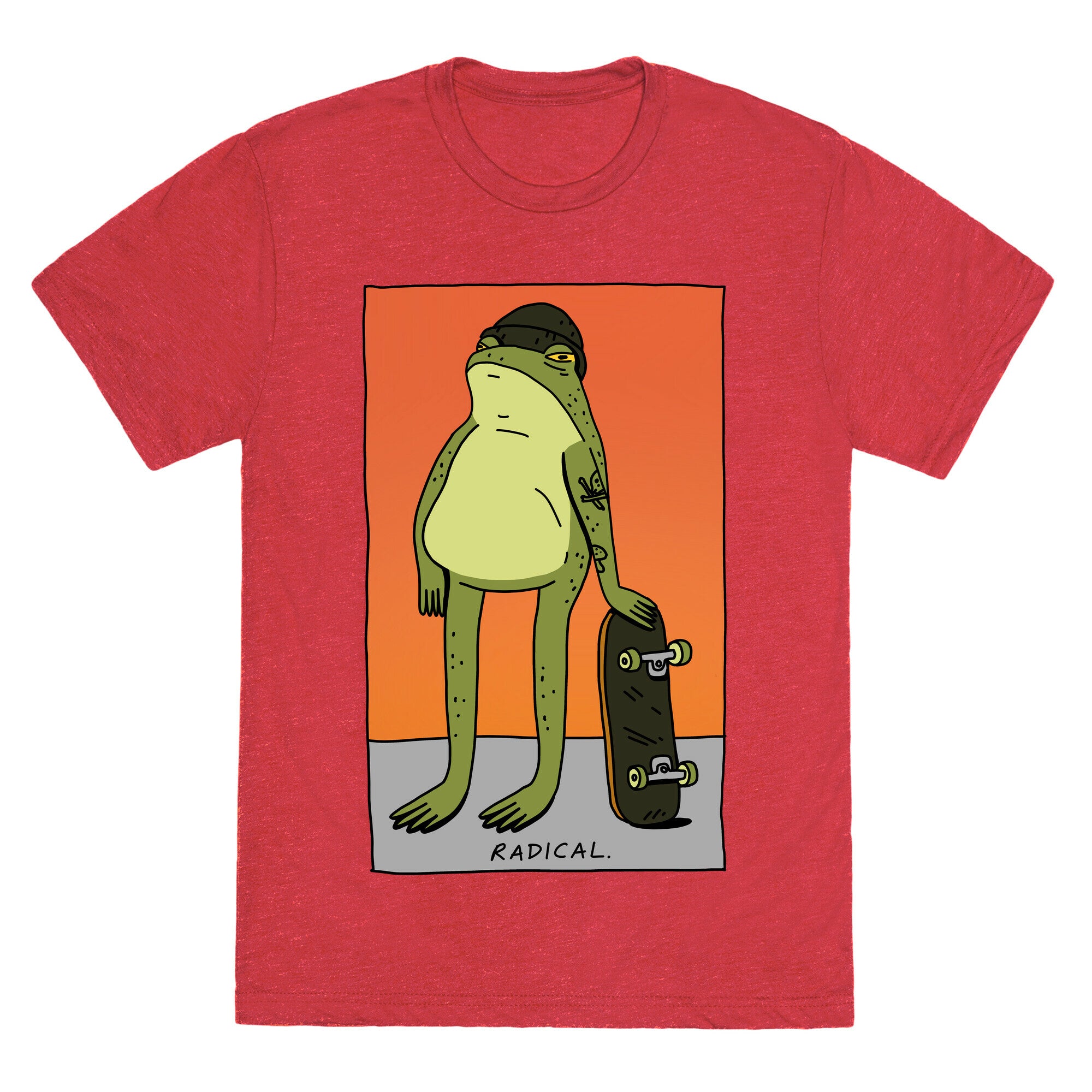 Radical Frog Skater Unisex Triblend Tee