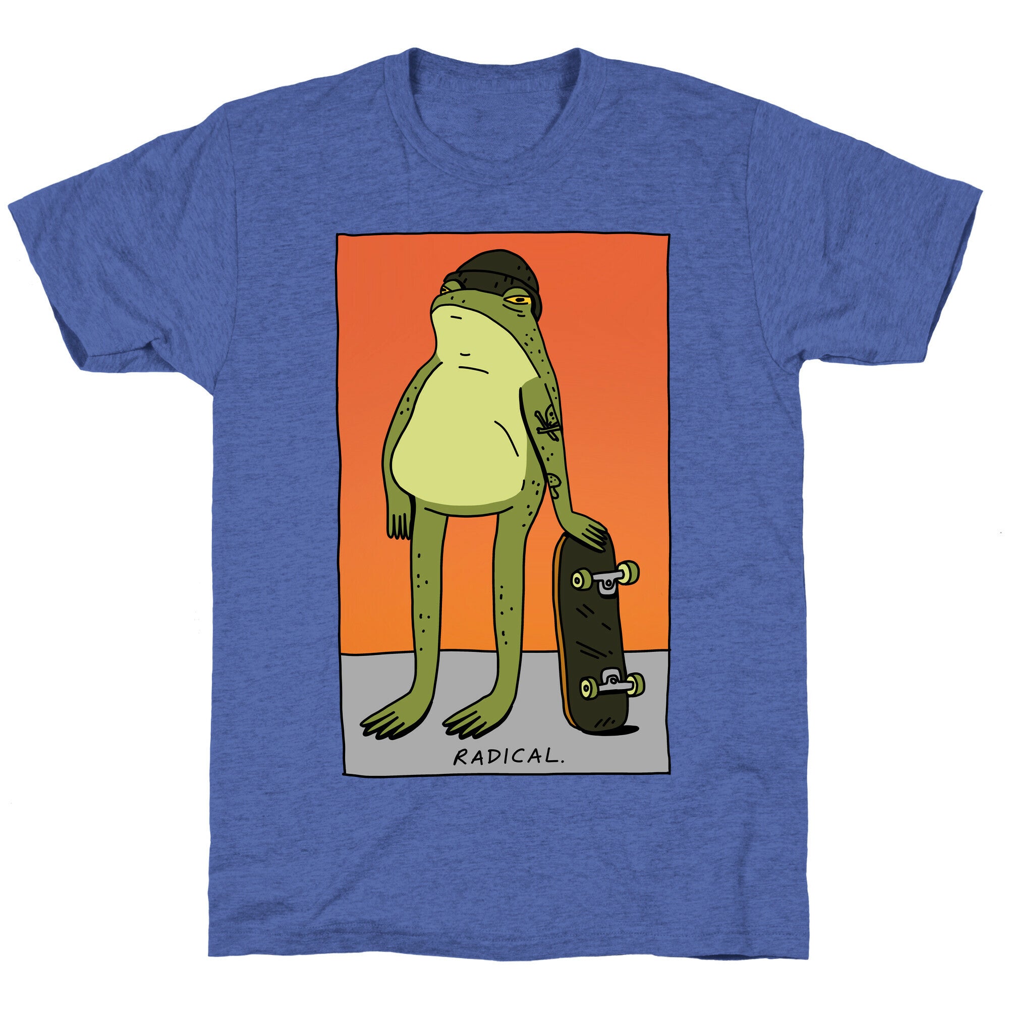Radical Frog Skater Unisex Triblend Tee
