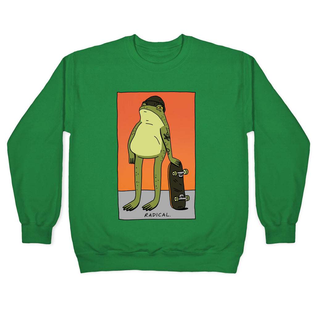 Radical Frog Skater Crewneck Sweatshirt